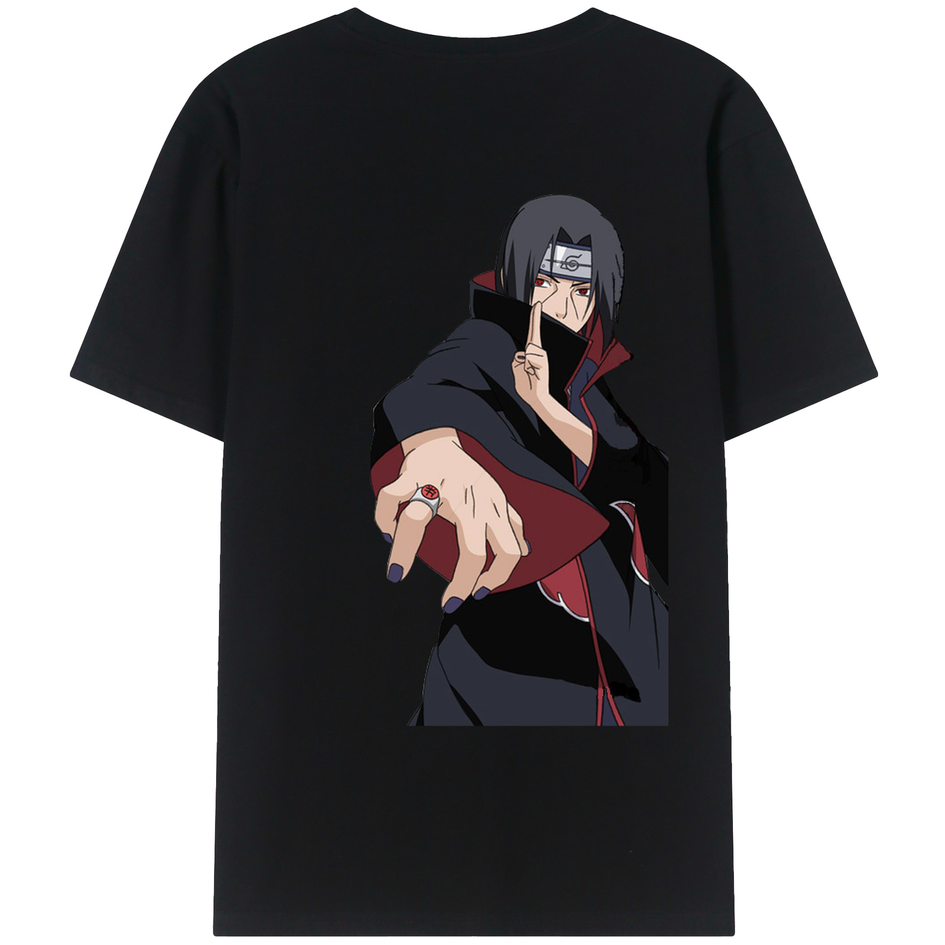 （画像用） NARUTO -ナルト- うちは イタチ Uchiha Itachi レディース半袖Tシャツ(バックプリント)
