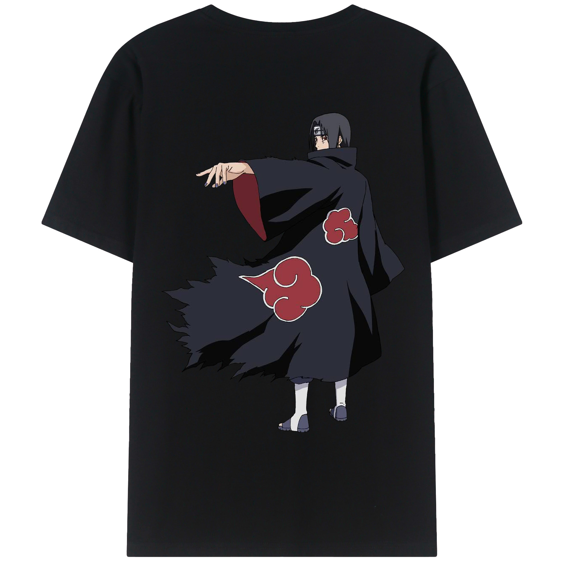 （画像用） NARUTO -ナルト- うちは イタチ Uchiha Itachi レディース半袖Tシャツ(バックプリント)
