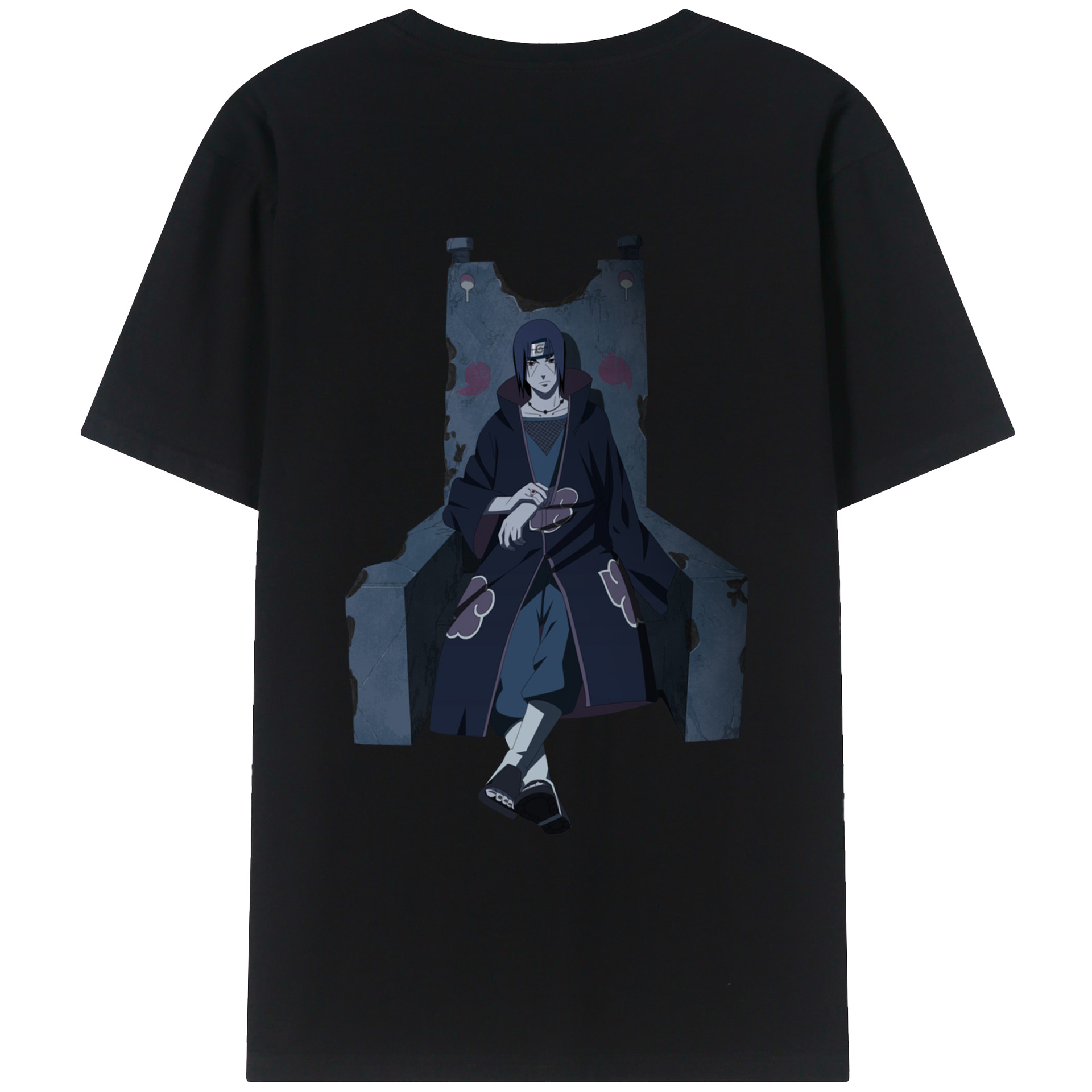 （画像用） NARUTO -ナルト- うちは イタチ Uchiha Itachi レディース半袖Tシャツ(バックプリント)