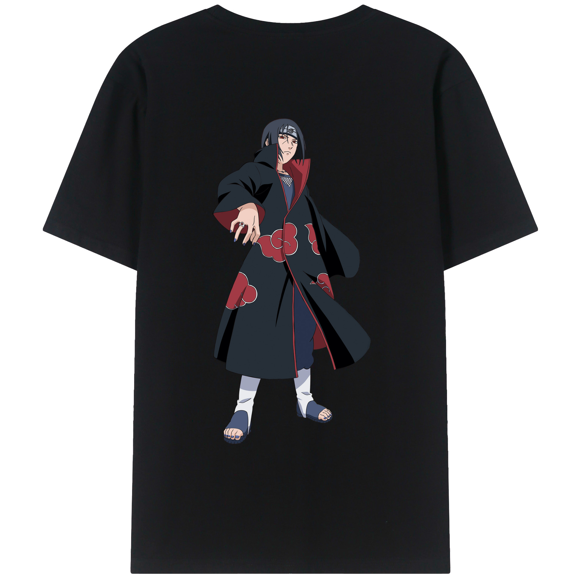 （画像用） NARUTO -ナルト- うちは イタチ Uchiha Itachi レディース半袖Tシャツ(バックプリント)