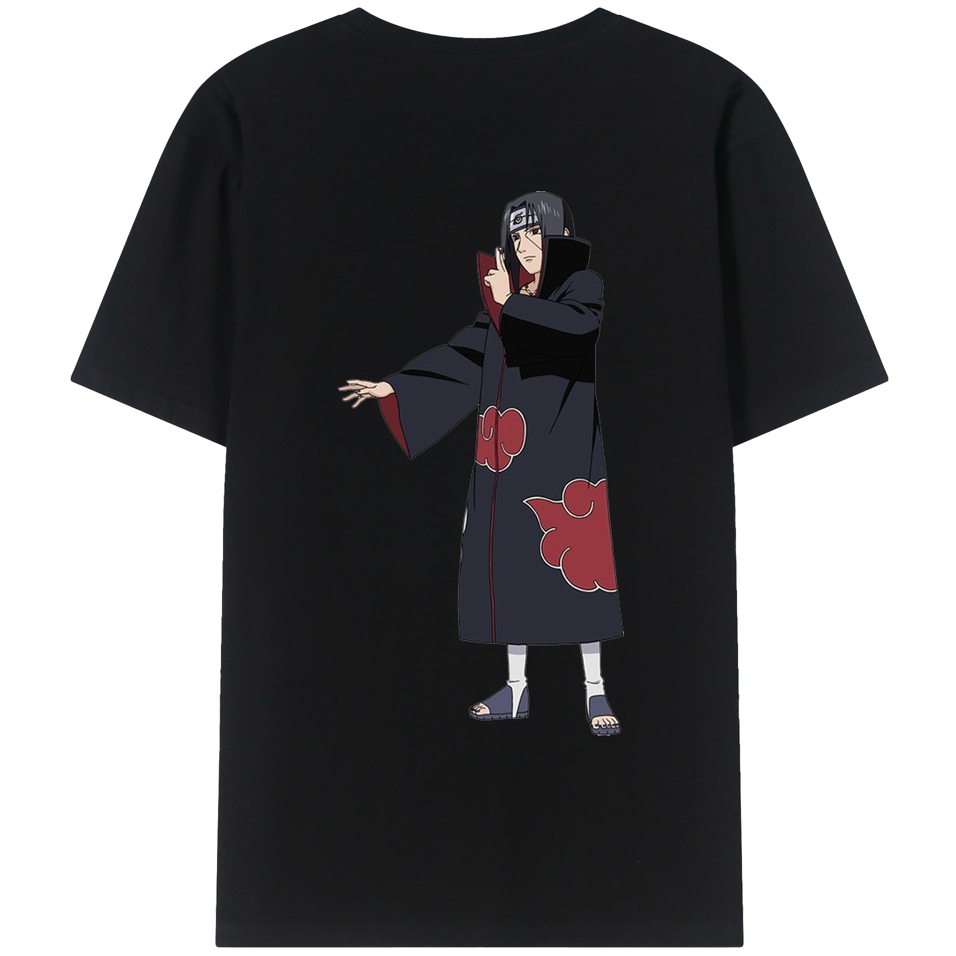 （画像用） NARUTO -ナルト- うちは イタチ Uchiha Itachi レディース半袖Tシャツ(バックプリント)