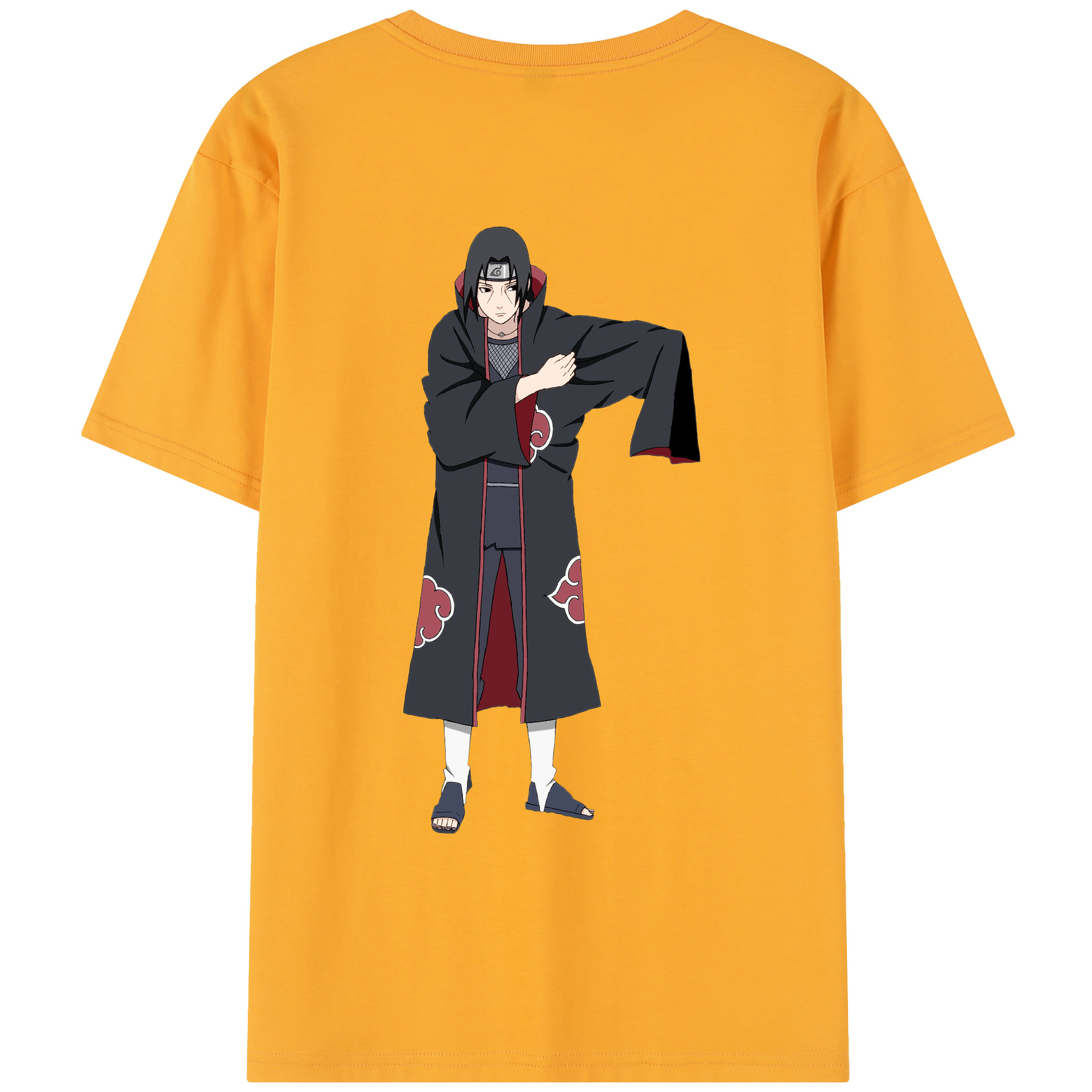 （画像用） NARUTO -ナルト- うちは イタチ Uchiha Itachi レディース半袖Tシャツ(バックプリント)