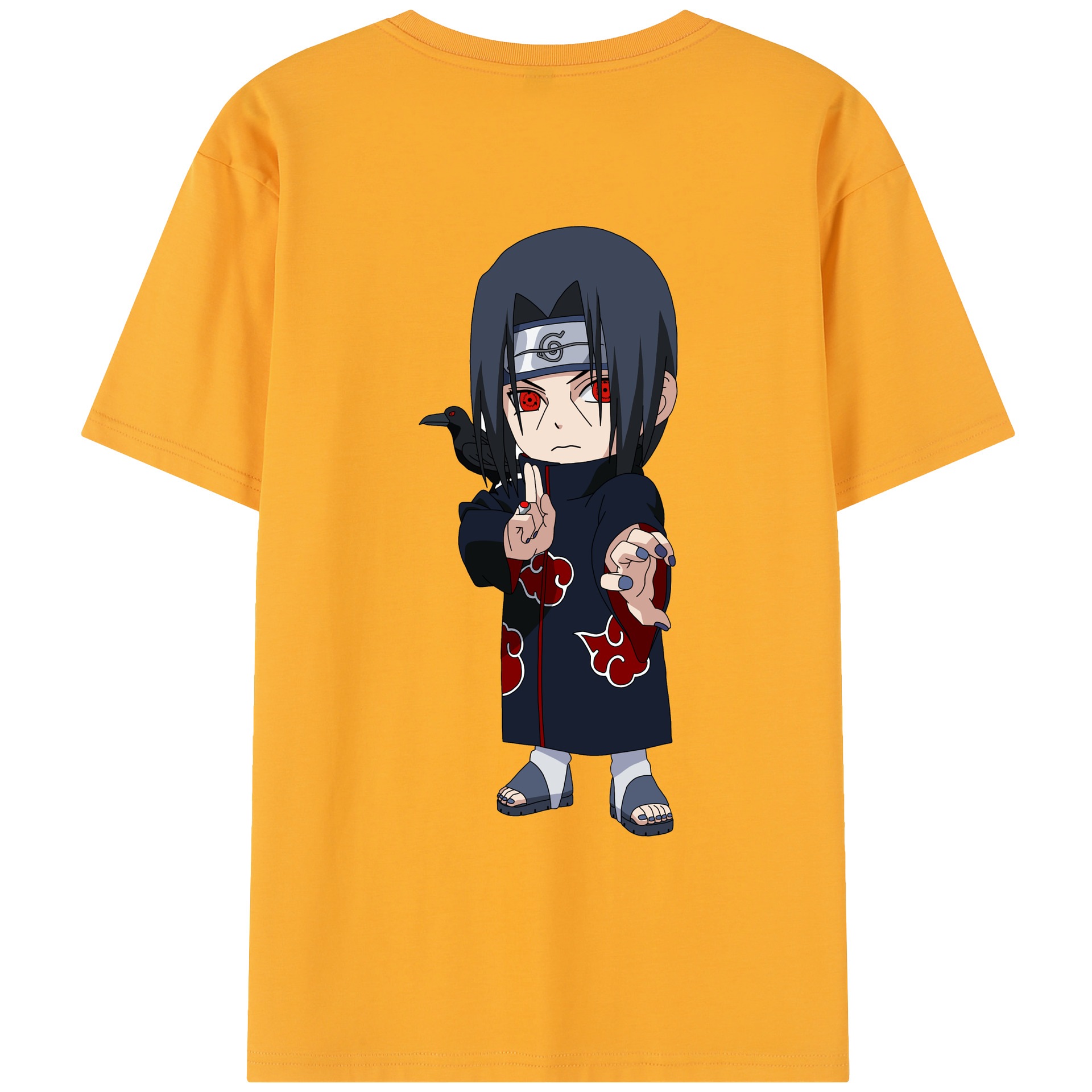（画像用） NARUTO -ナルト- うちは イタチ Uchiha Itachi レディース半袖Tシャツ(バックプリント)