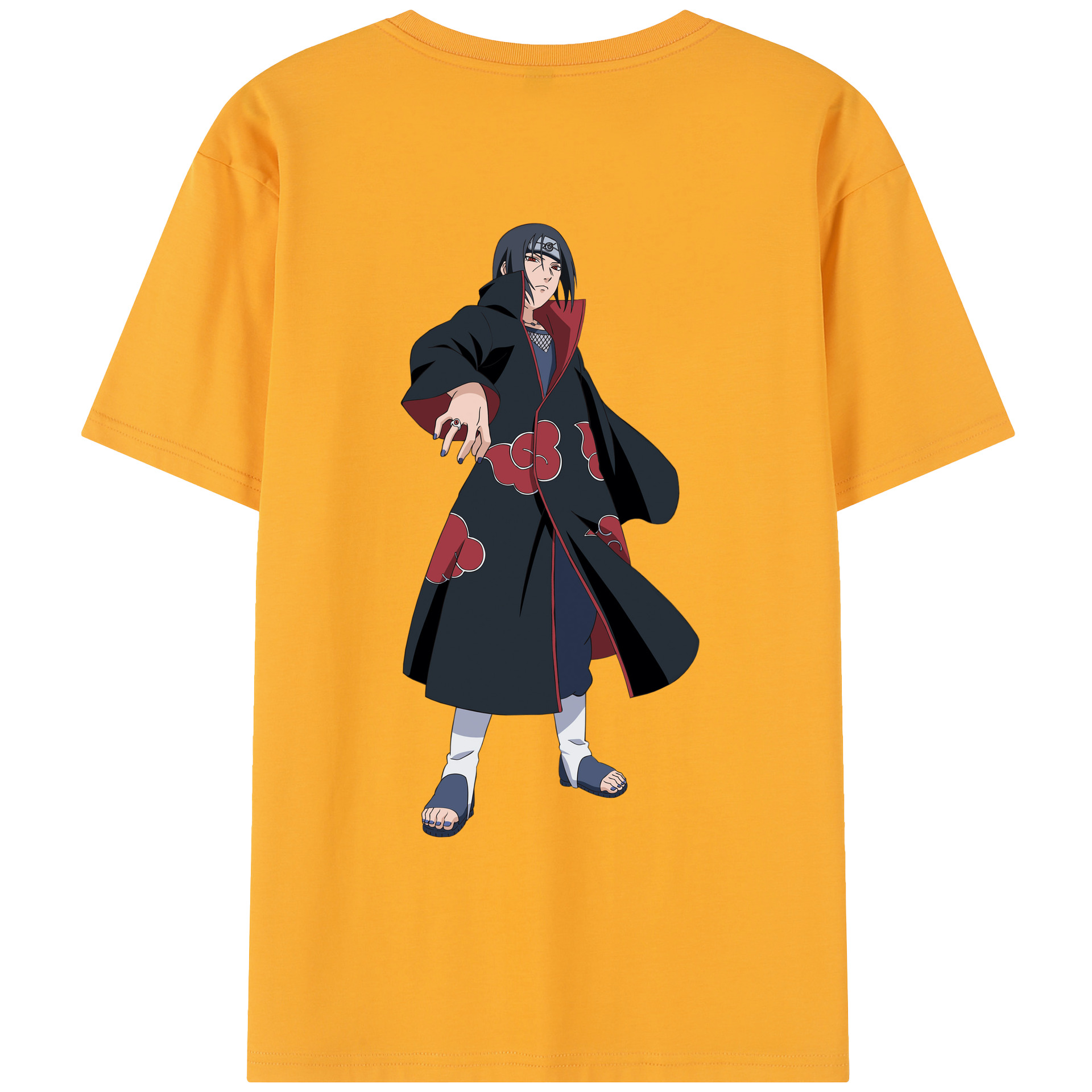 （画像用） NARUTO -ナルト- うちは イタチ Uchiha Itachi レディース半袖Tシャツ(バックプリント)