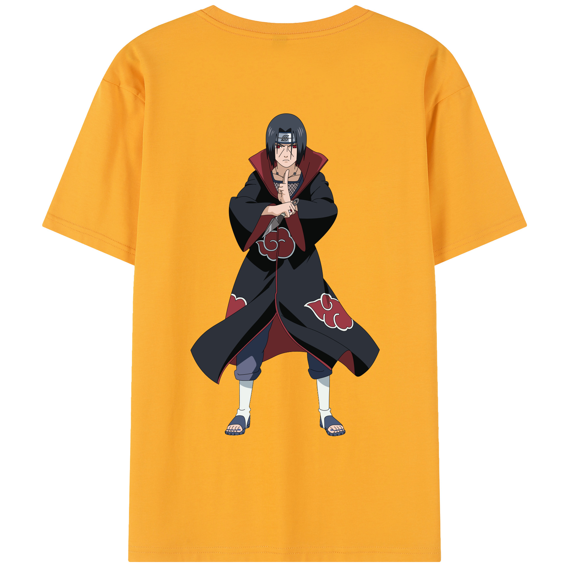 （画像用） NARUTO -ナルト- うちは イタチ Uchiha Itachi レディース半袖Tシャツ(バックプリント)