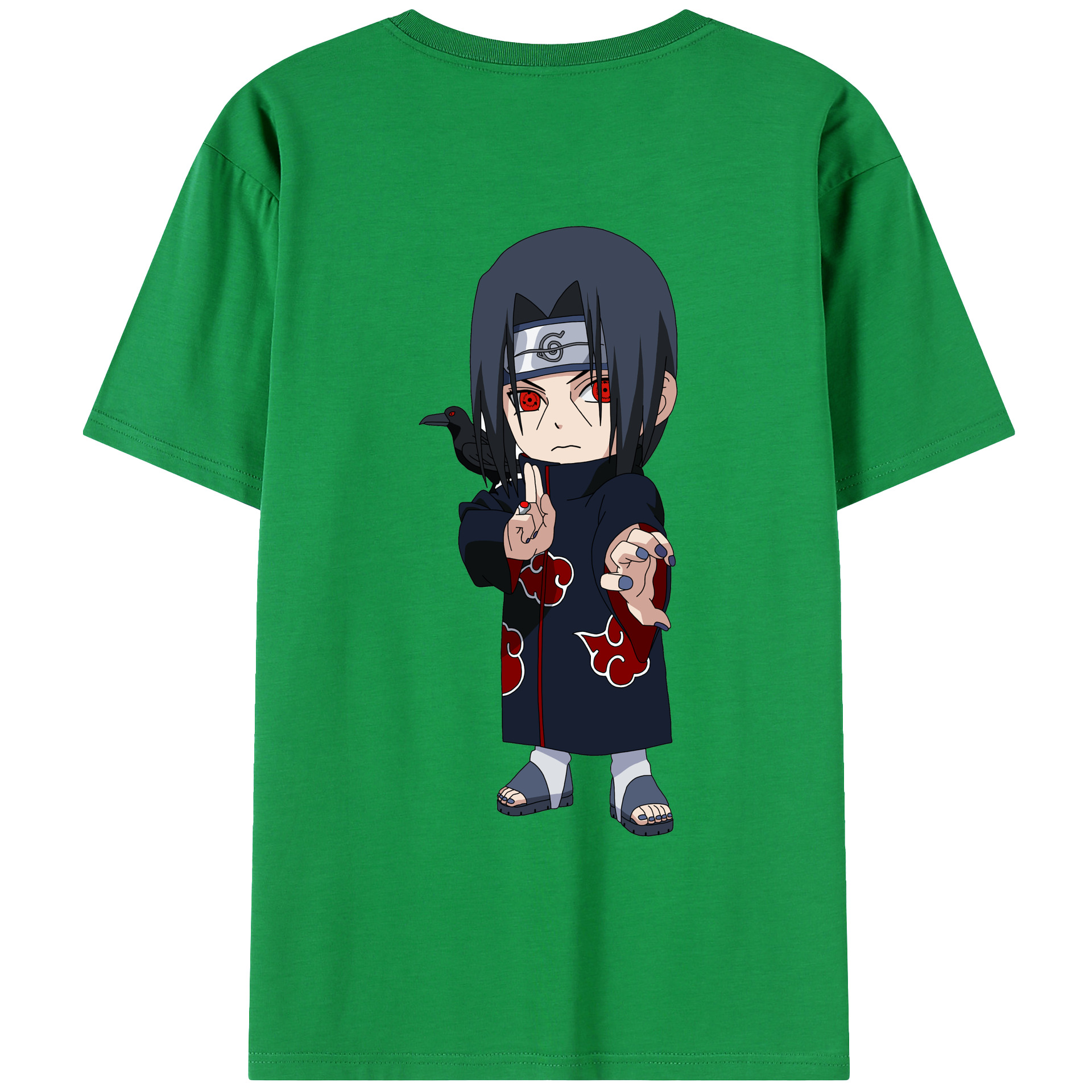 （画像用） NARUTO -ナルト- うちは イタチ Uchiha Itachi レディース半袖Tシャツ(バックプリント)