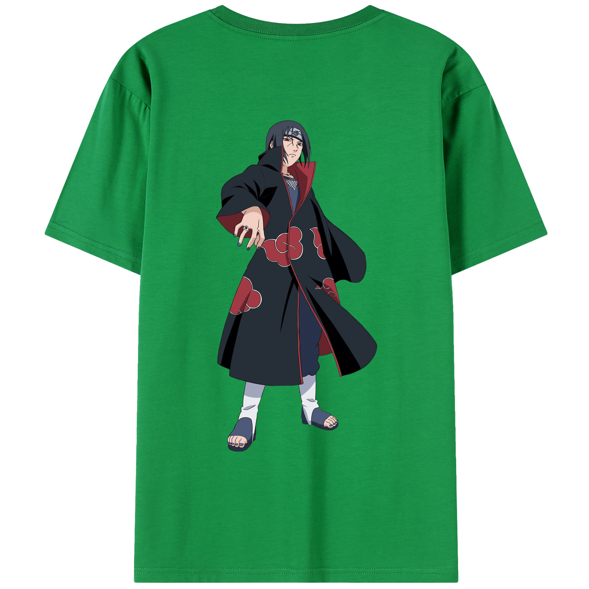 （画像用） NARUTO -ナルト- うちは イタチ Uchiha Itachi レディース半袖Tシャツ(バックプリント)