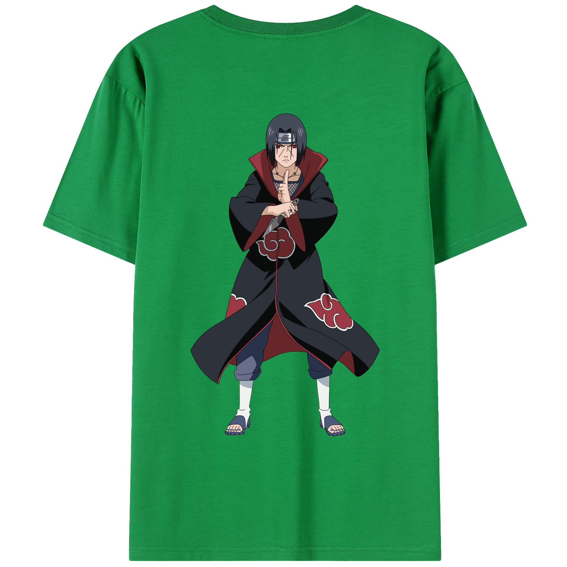 （画像用） NARUTO -ナルト- うちは イタチ Uchiha Itachi レディース半袖Tシャツ(バックプリント)