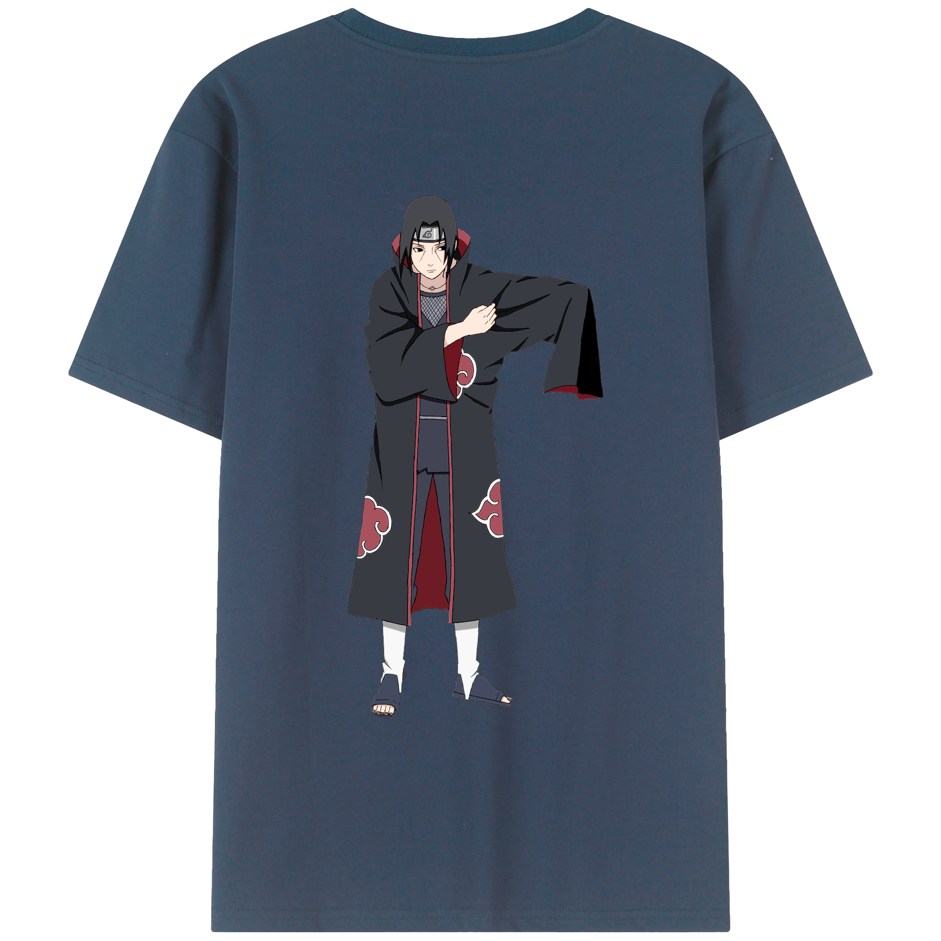 （画像用） NARUTO -ナルト- うちは イタチ Uchiha Itachi レディース半袖Tシャツ(バックプリント)