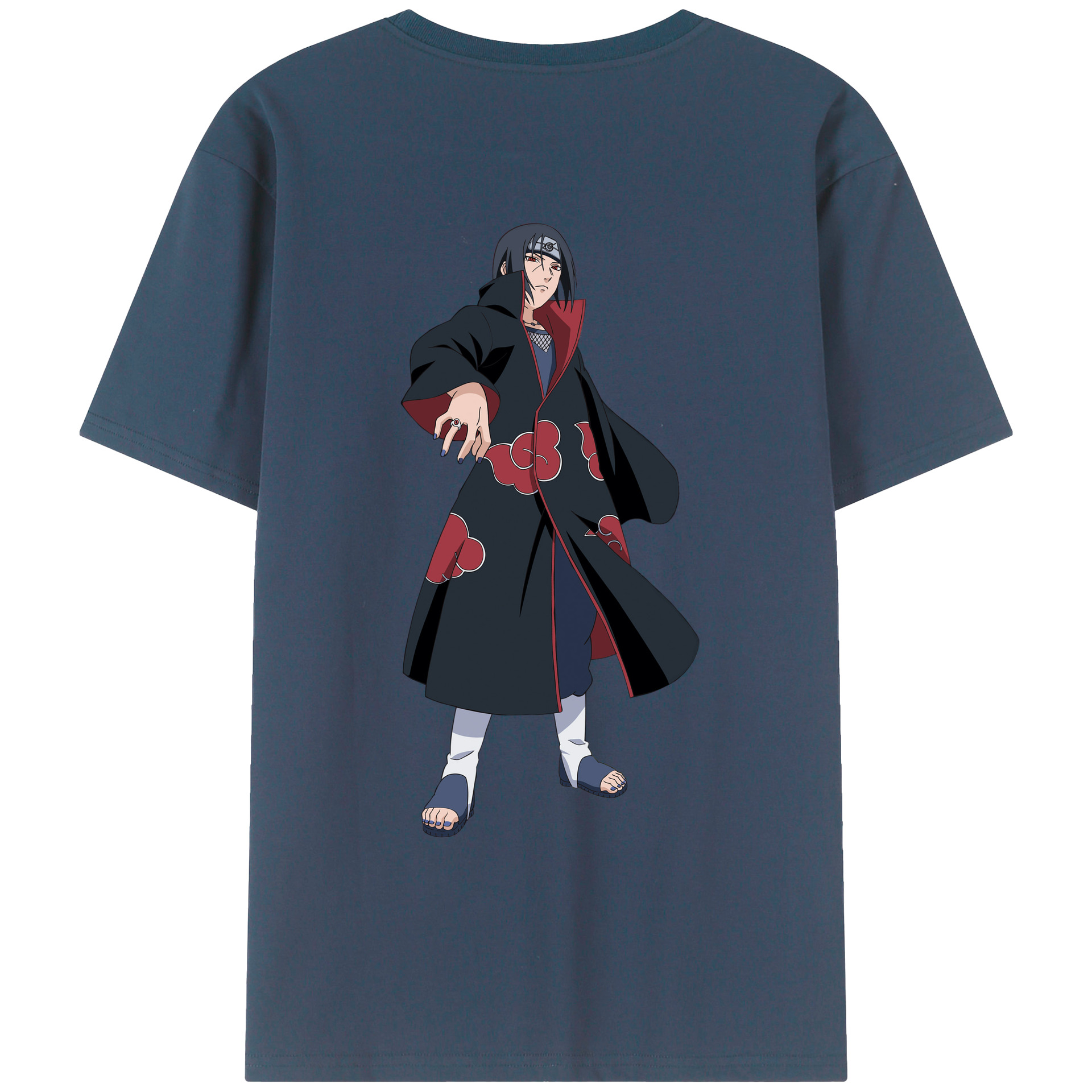 （画像用） NARUTO -ナルト- うちは イタチ Uchiha Itachi レディース半袖Tシャツ(バックプリント)