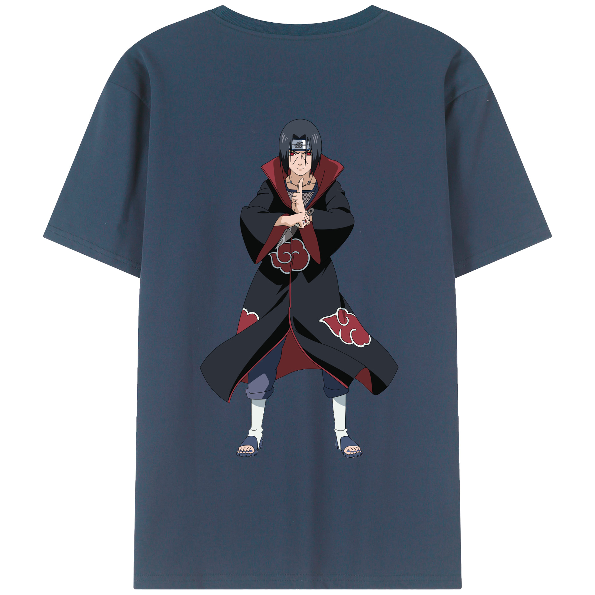 （画像用） NARUTO -ナルト- うちは イタチ Uchiha Itachi レディース半袖Tシャツ(バックプリント)