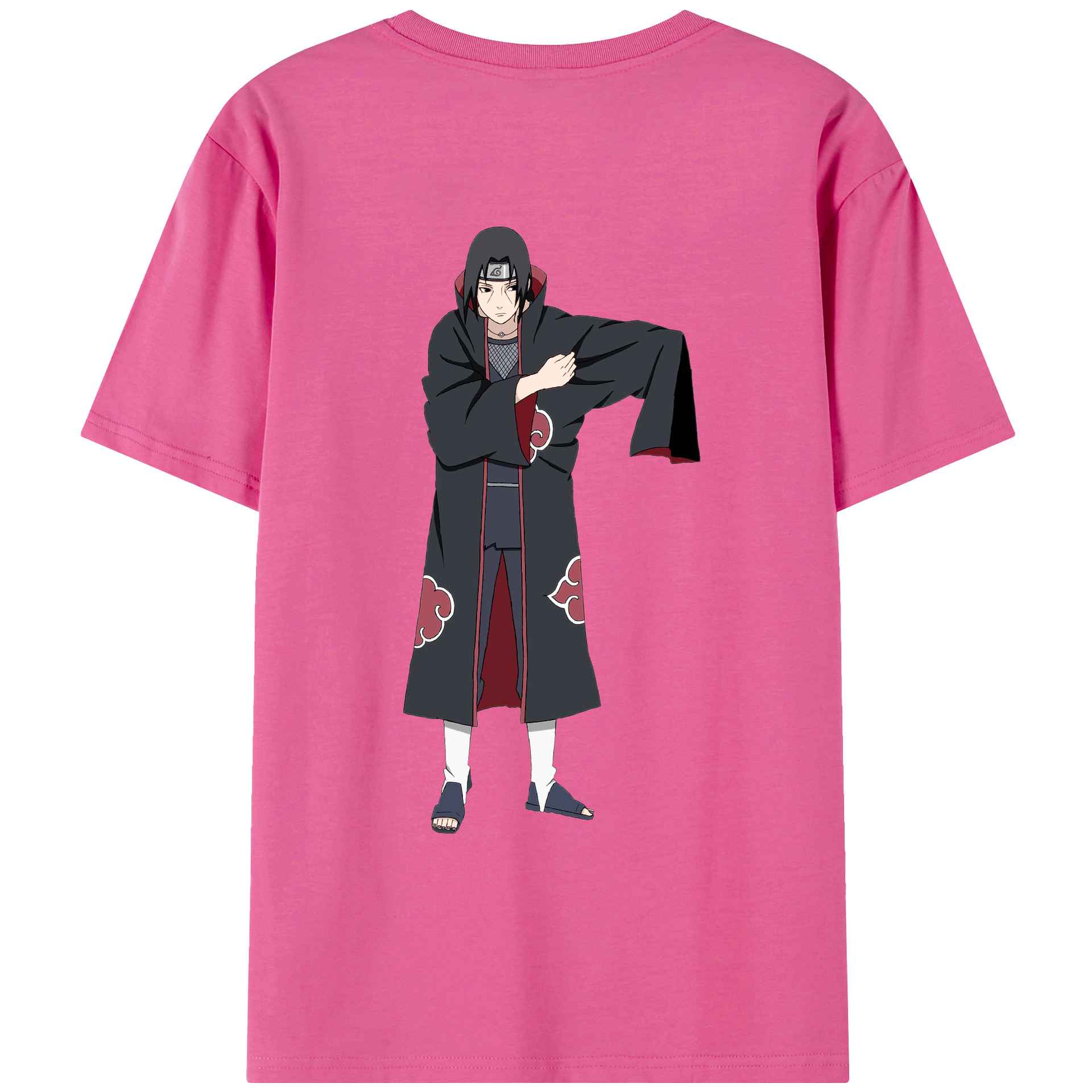 （画像用） NARUTO -ナルト- うちは イタチ Uchiha Itachi レディース半袖Tシャツ(バックプリント)