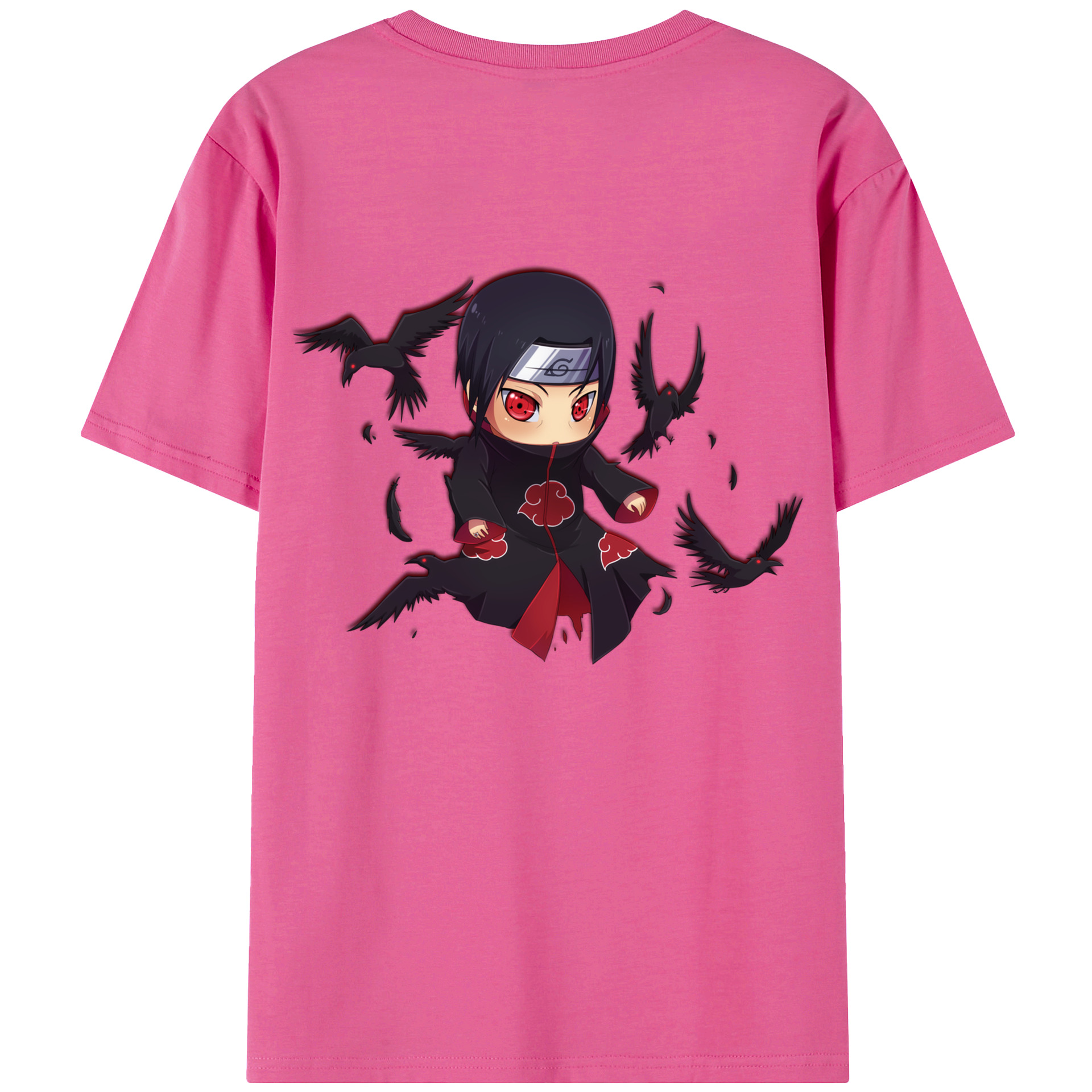 （画像用） NARUTO -ナルト- うちは イタチ Uchiha Itachi レディース半袖Tシャツ(バックプリント)
