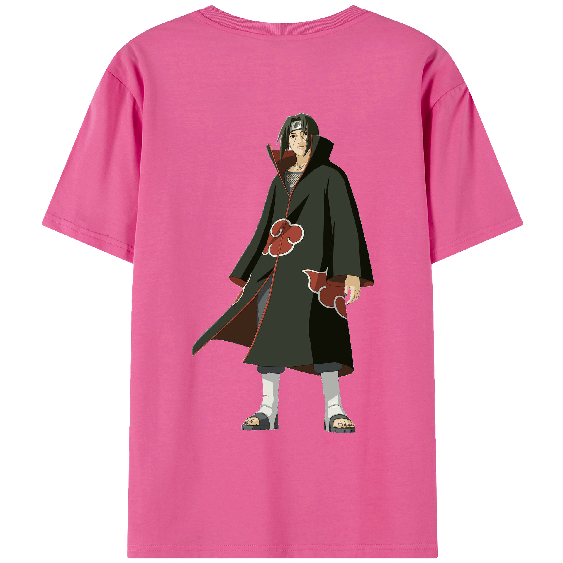 （画像用） NARUTO -ナルト- うちは イタチ Uchiha Itachi レディース半袖Tシャツ(バックプリント)