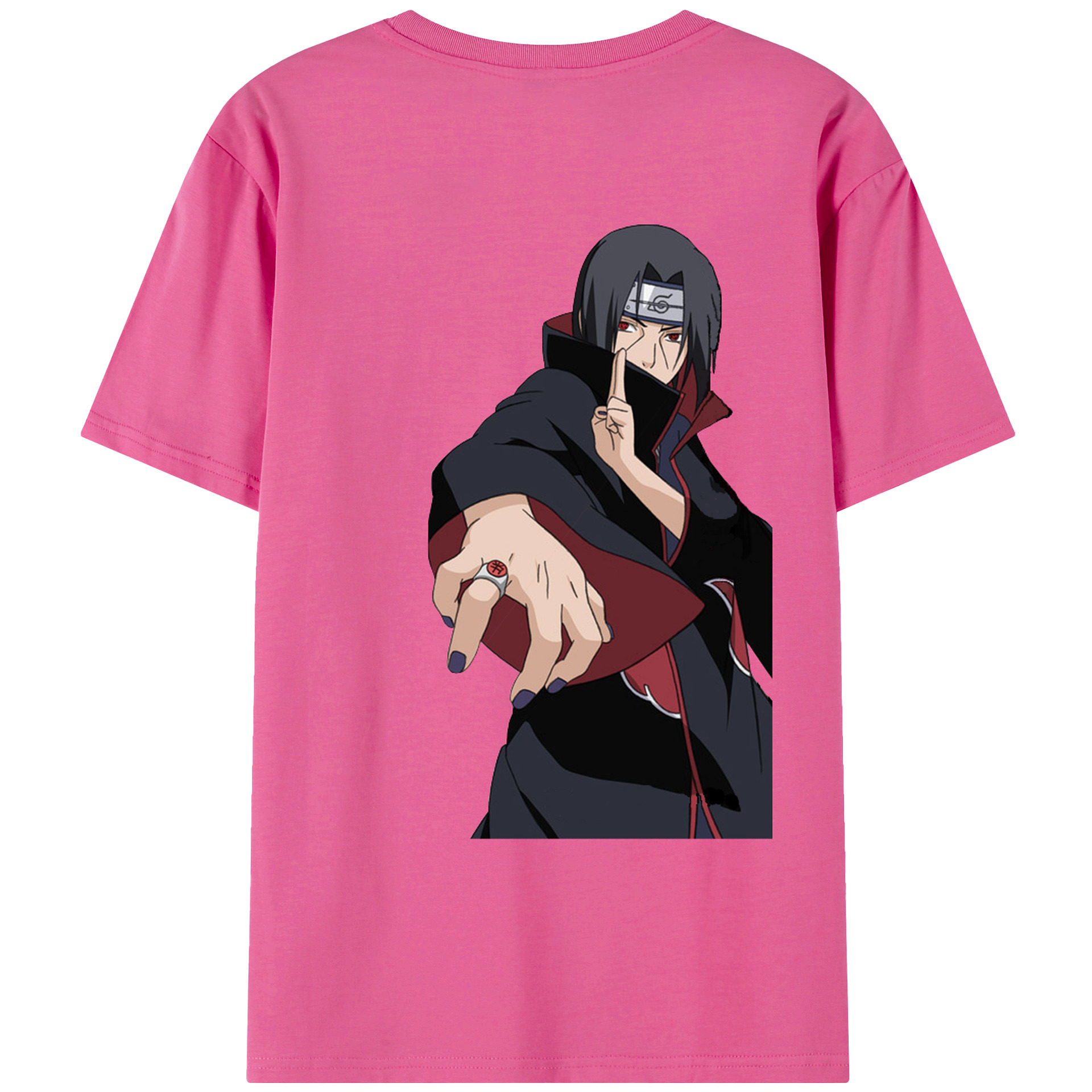 （画像用） NARUTO -ナルト- うちは イタチ Uchiha Itachi レディース半袖Tシャツ(バックプリント)