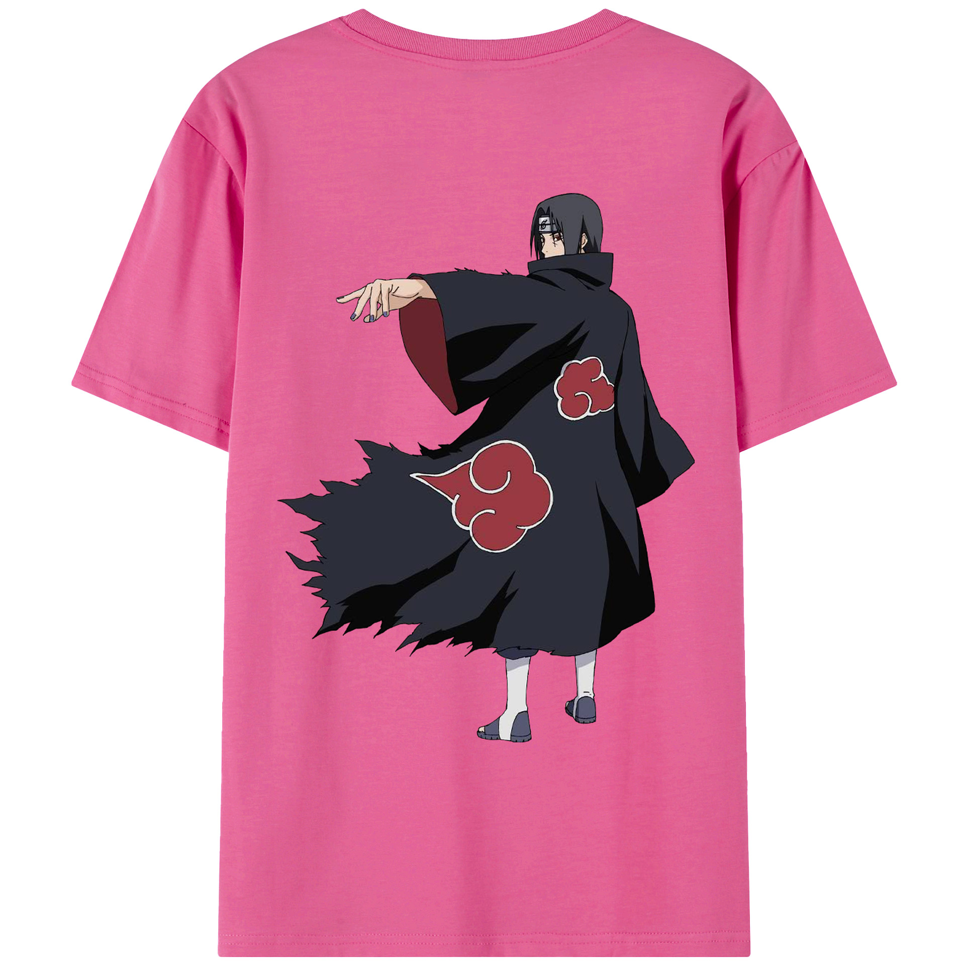 （画像用） NARUTO -ナルト- うちは イタチ Uchiha Itachi レディース半袖Tシャツ(バックプリント)