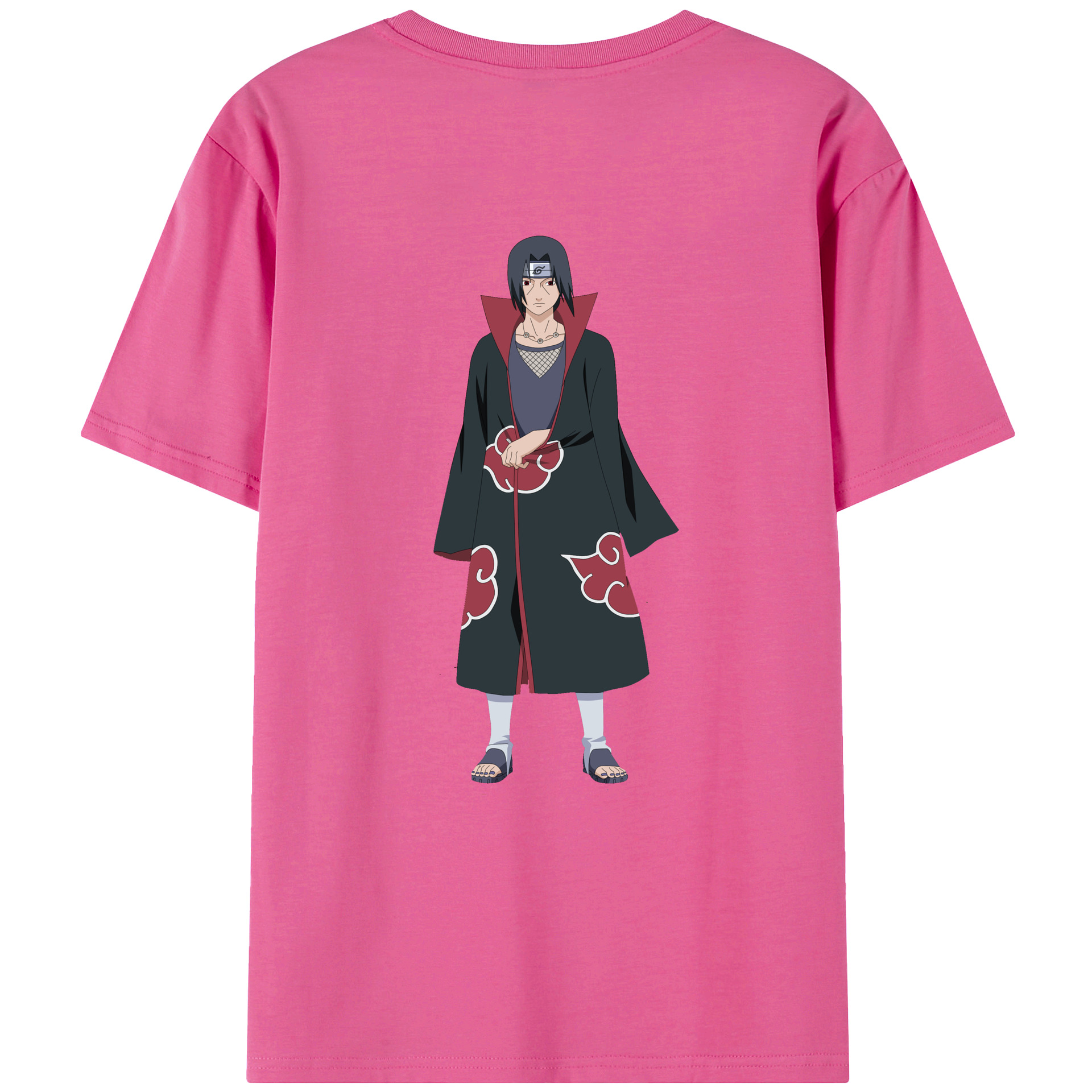 （画像用） NARUTO -ナルト- うちは イタチ Uchiha Itachi レディース半袖Tシャツ(バックプリント)