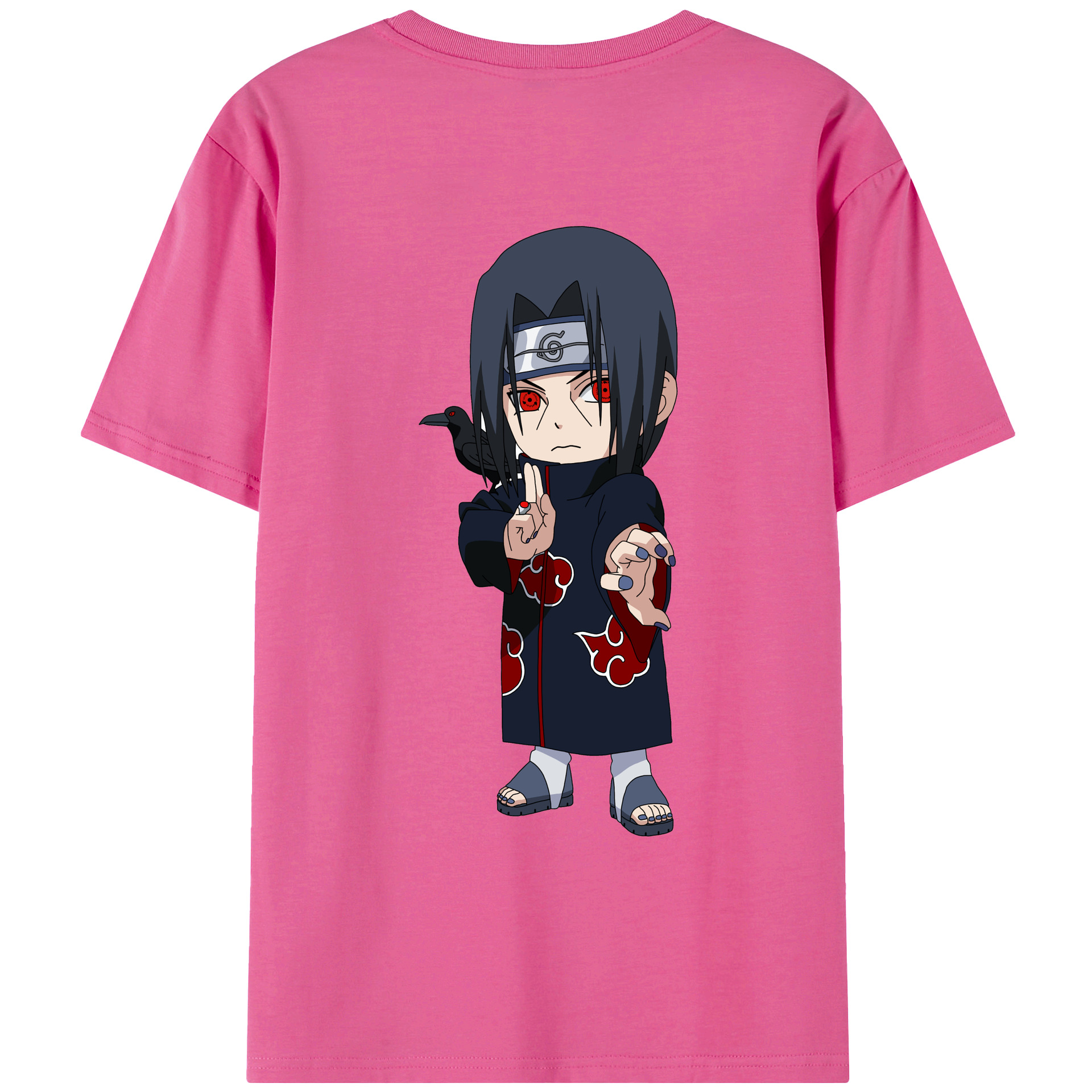 （画像用） NARUTO -ナルト- うちは イタチ Uchiha Itachi レディース半袖Tシャツ(バックプリント)