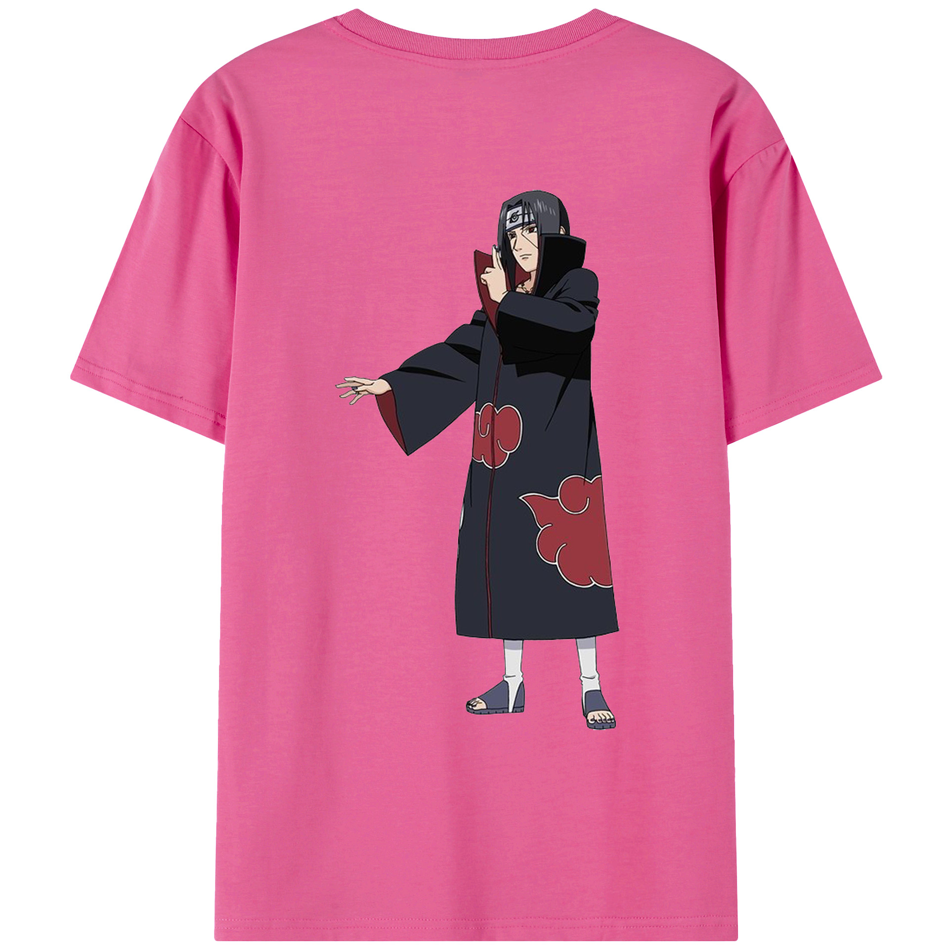 （画像用） NARUTO -ナルト- うちは イタチ Uchiha Itachi レディース半袖Tシャツ(バックプリント)