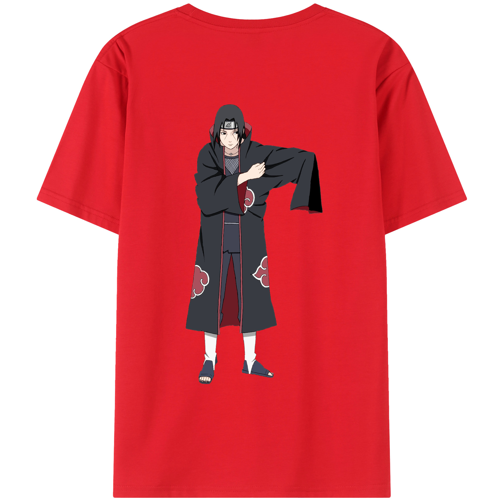 （画像用） NARUTO -ナルト- うちは イタチ Uchiha Itachi レディース半袖Tシャツ(バックプリント)