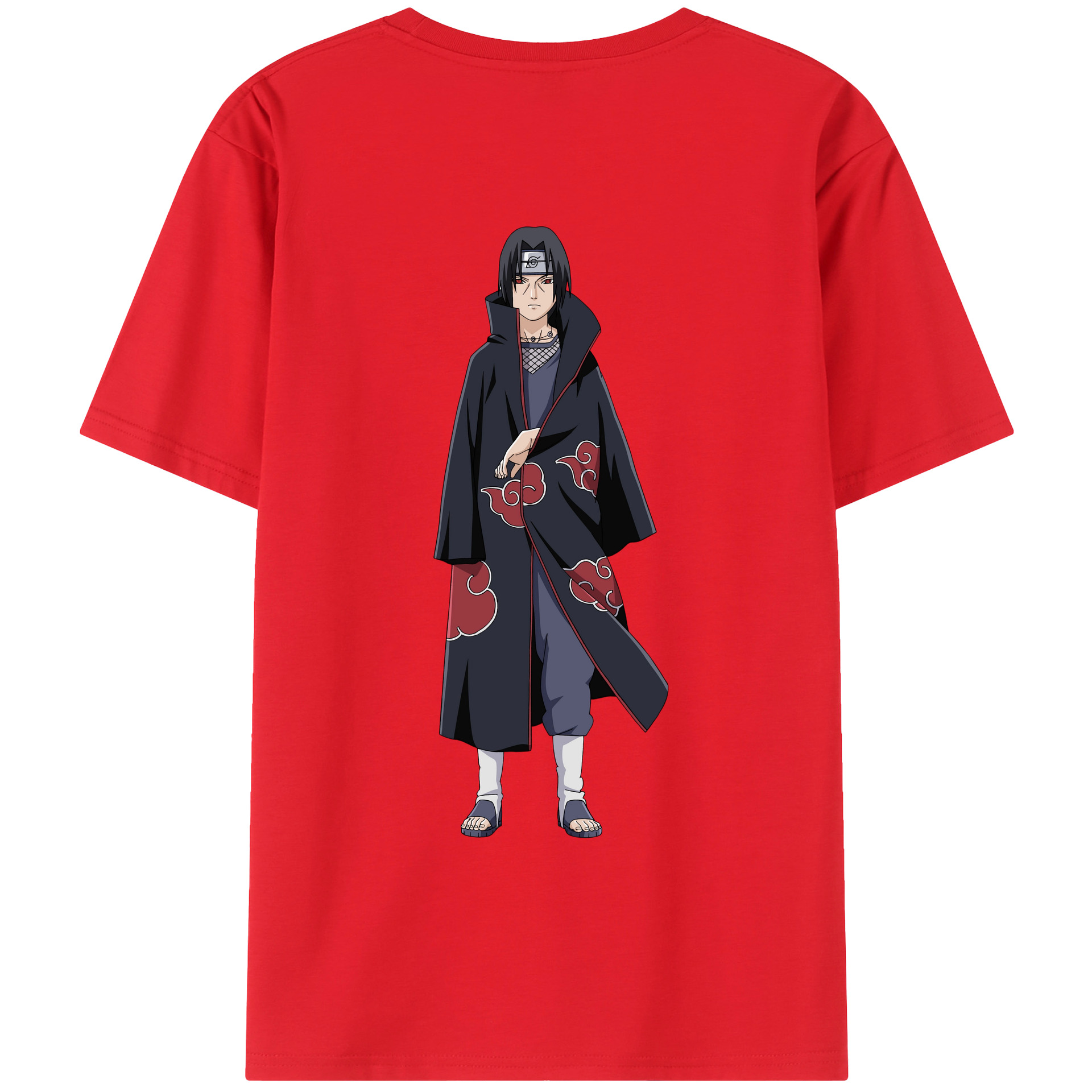 （画像用） NARUTO -ナルト- うちは イタチ Uchiha Itachi レディース半袖Tシャツ(バックプリント)