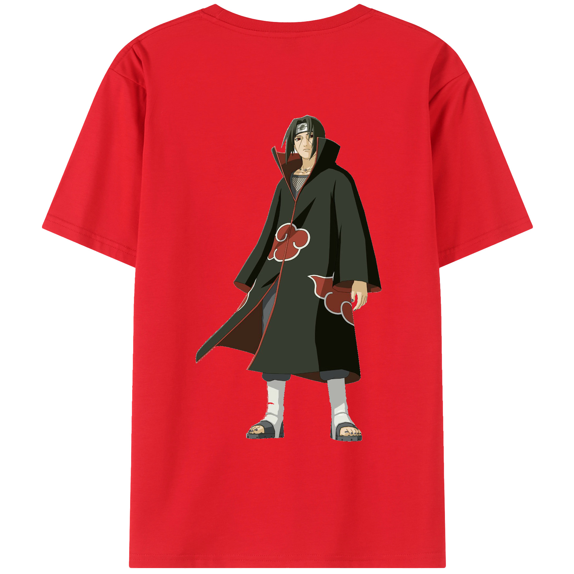 （画像用） NARUTO -ナルト- うちは イタチ Uchiha Itachi レディース半袖Tシャツ(バックプリント)