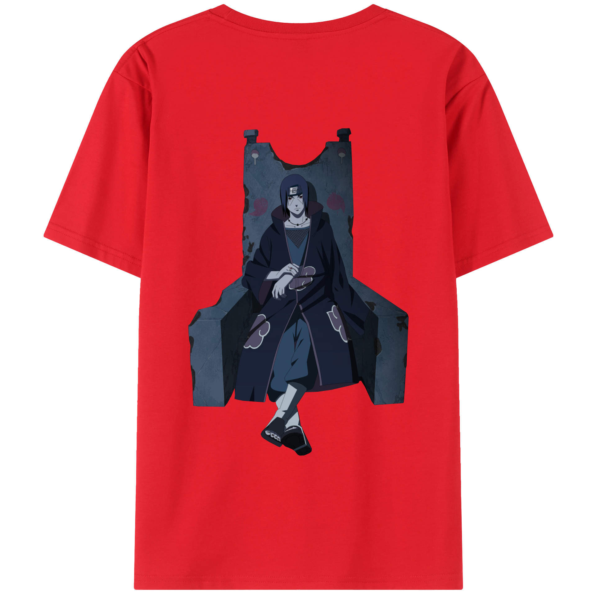 （画像用） NARUTO -ナルト- うちは イタチ Uchiha Itachi レディース半袖Tシャツ(バックプリント)