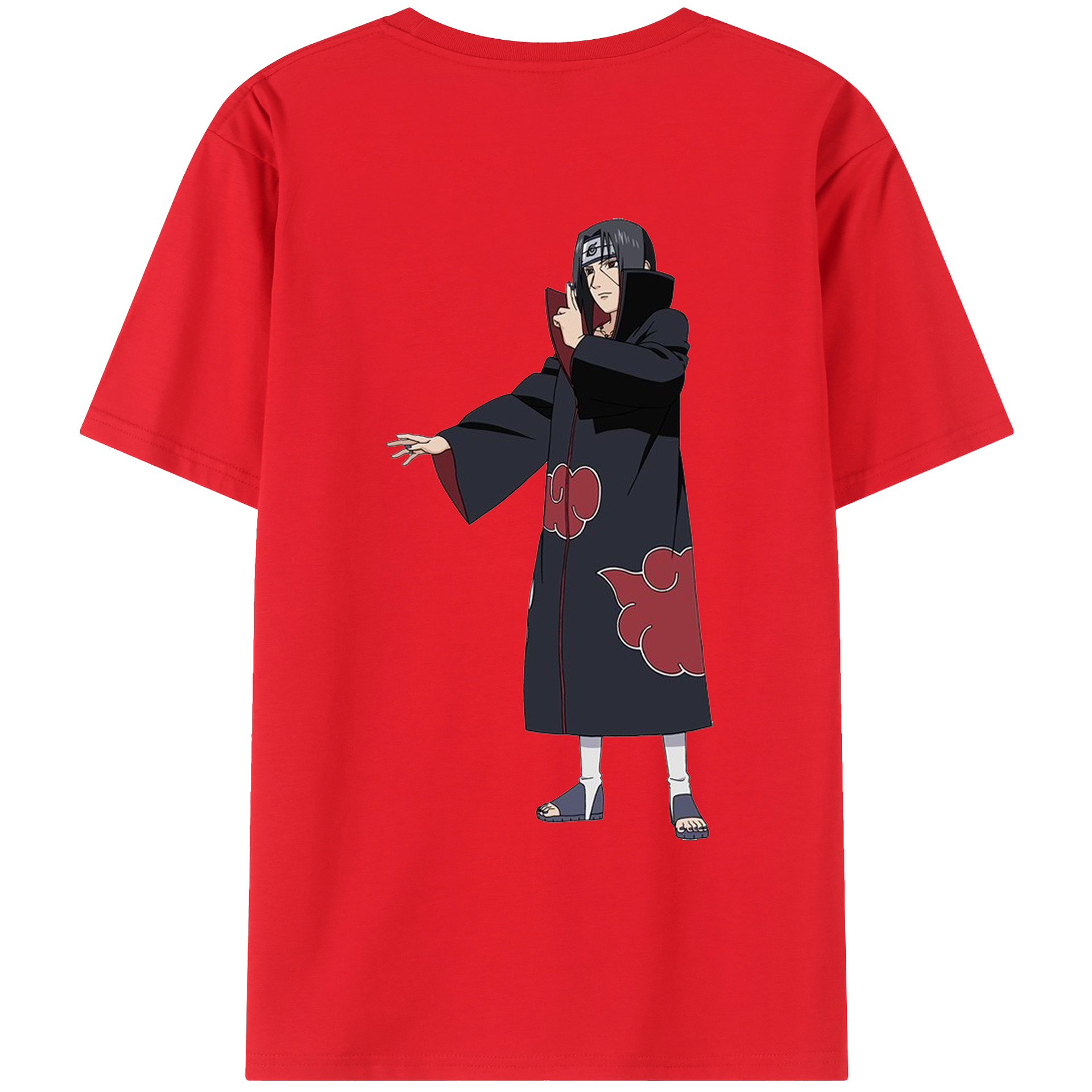 （画像用） NARUTO -ナルト- うちは イタチ Uchiha Itachi レディース半袖Tシャツ(バックプリント)
