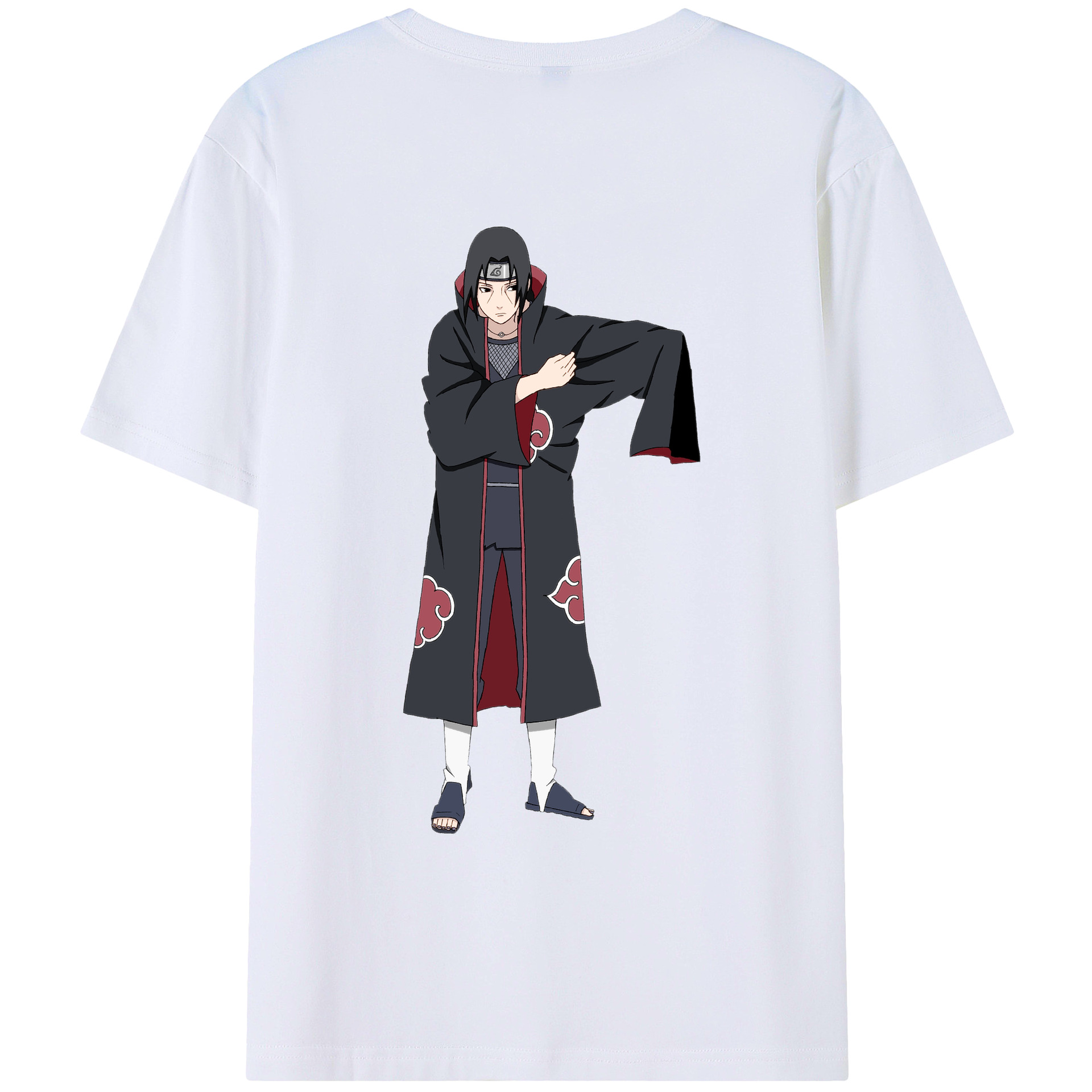 （画像用） NARUTO -ナルト- うちは イタチ Uchiha Itachi レディース半袖Tシャツ(バックプリント)