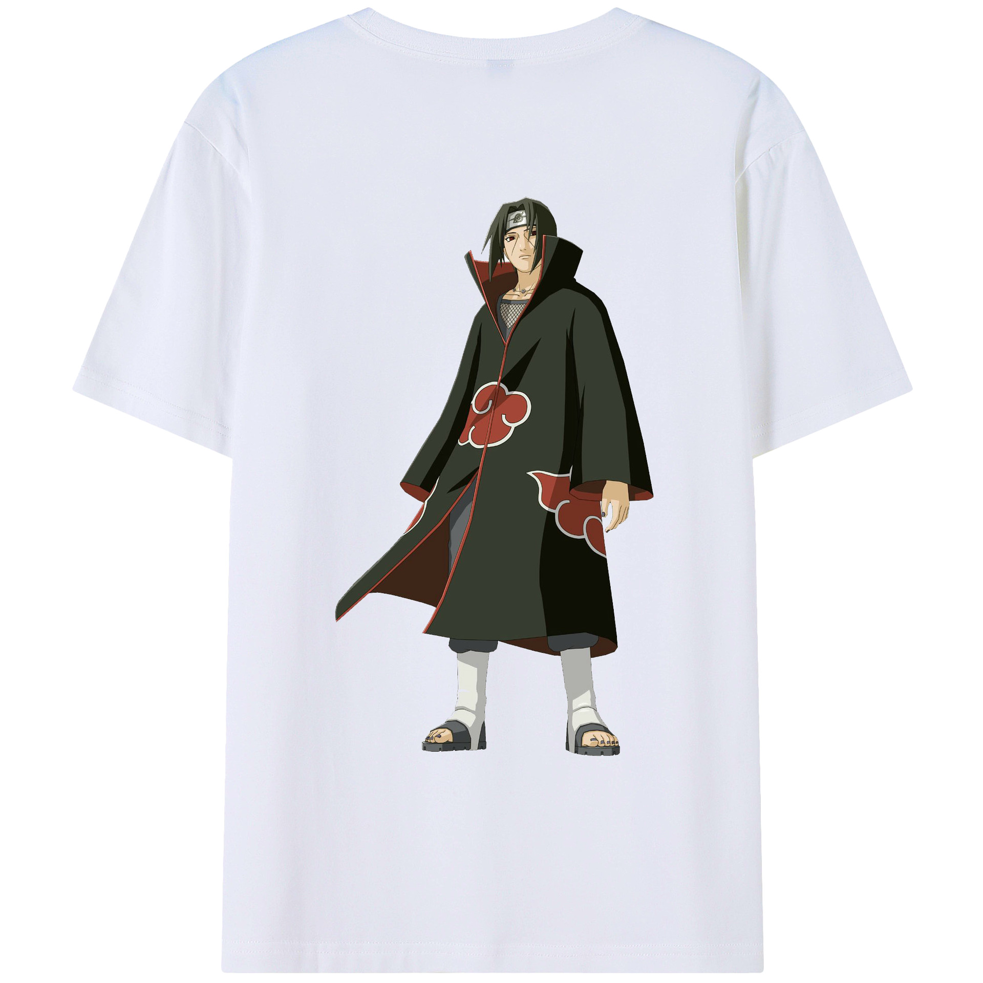 （画像用） NARUTO -ナルト- うちは イタチ Uchiha Itachi レディース半袖Tシャツ(バックプリント)