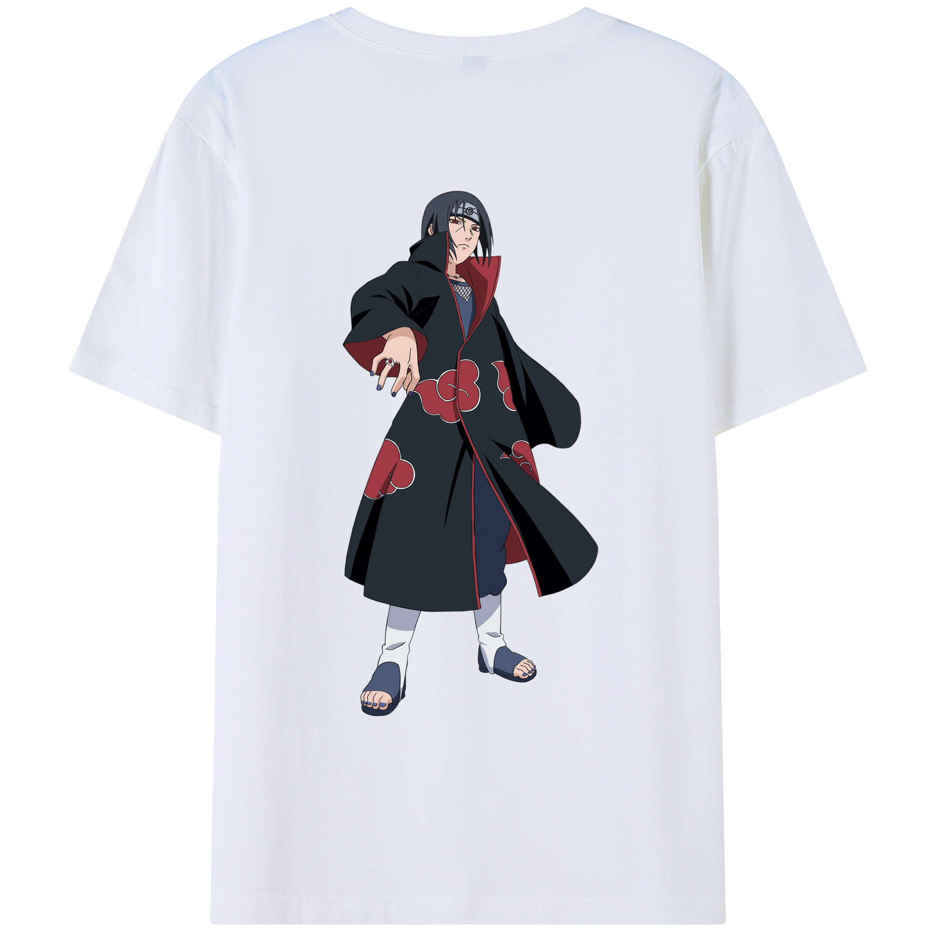 （画像用） NARUTO -ナルト- うちは イタチ Uchiha Itachi レディース半袖Tシャツ(バックプリント)