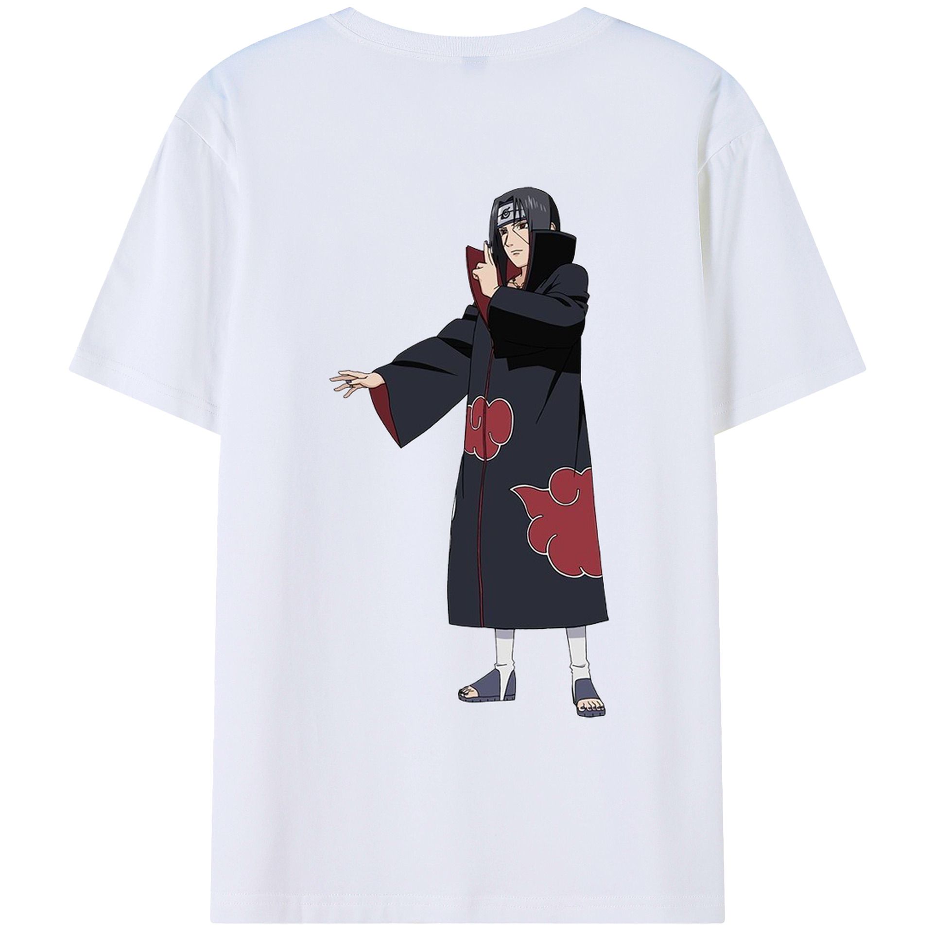 （画像用） NARUTO -ナルト- うちは イタチ Uchiha Itachi レディース半袖Tシャツ(バックプリント)