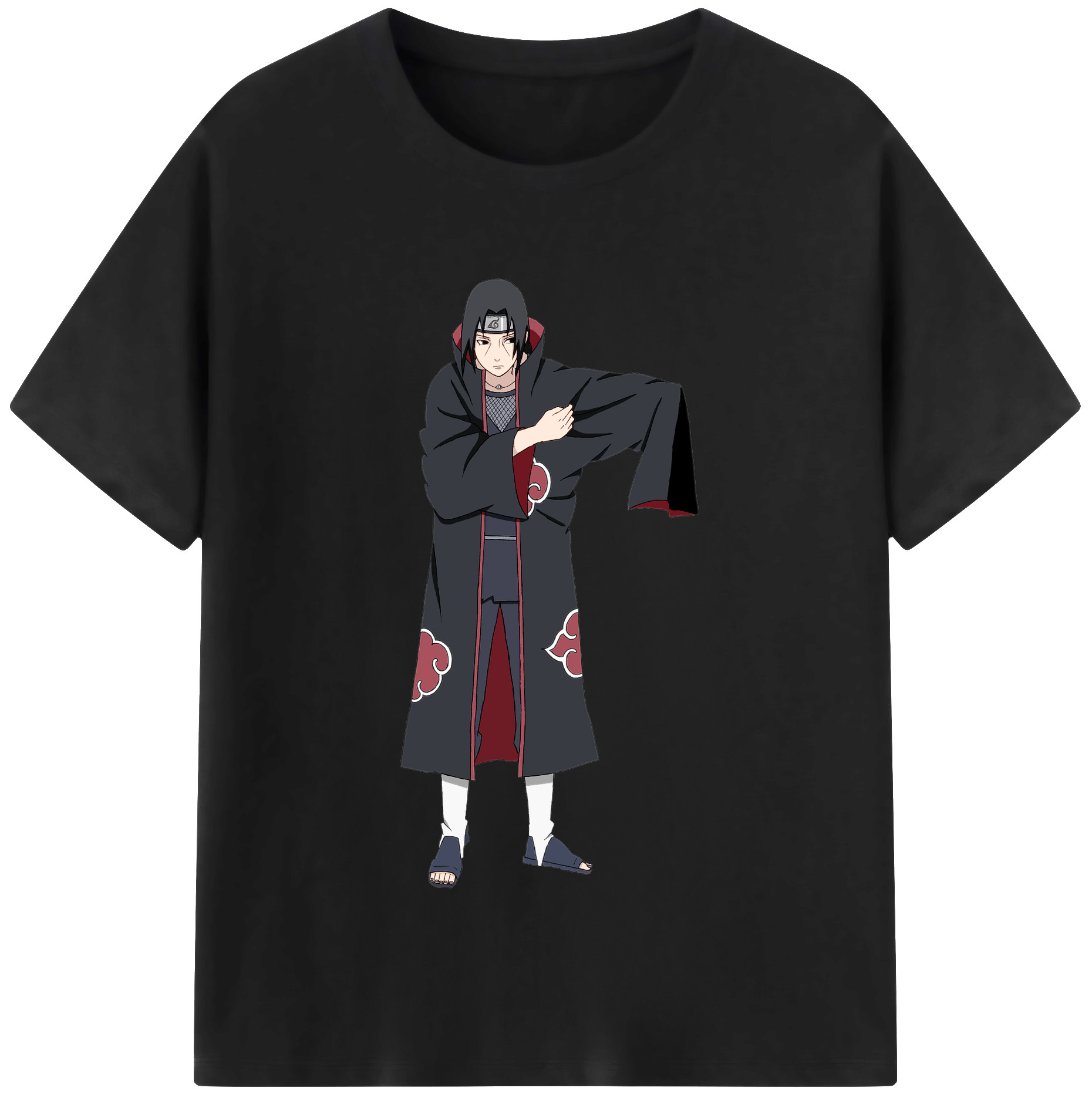 （画像用） NARUTO -ナルト- うちは イタチ Uchiha Itachi レディースカジュアルプリントTシャツ（綿100％）