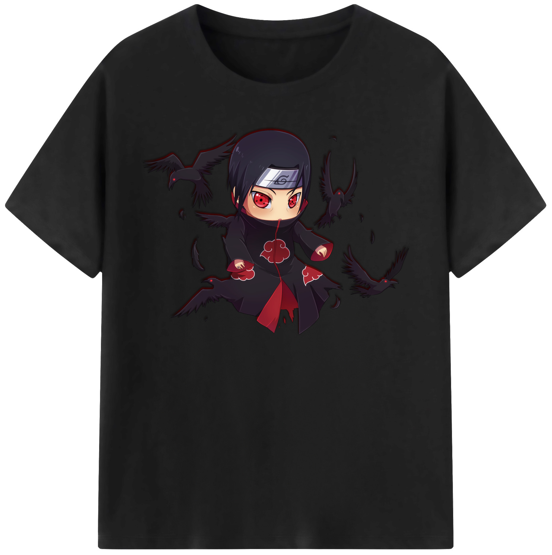 （画像用） NARUTO -ナルト- うちは イタチ Uchiha Itachi レディースカジュアルプリントTシャツ（綿100％）