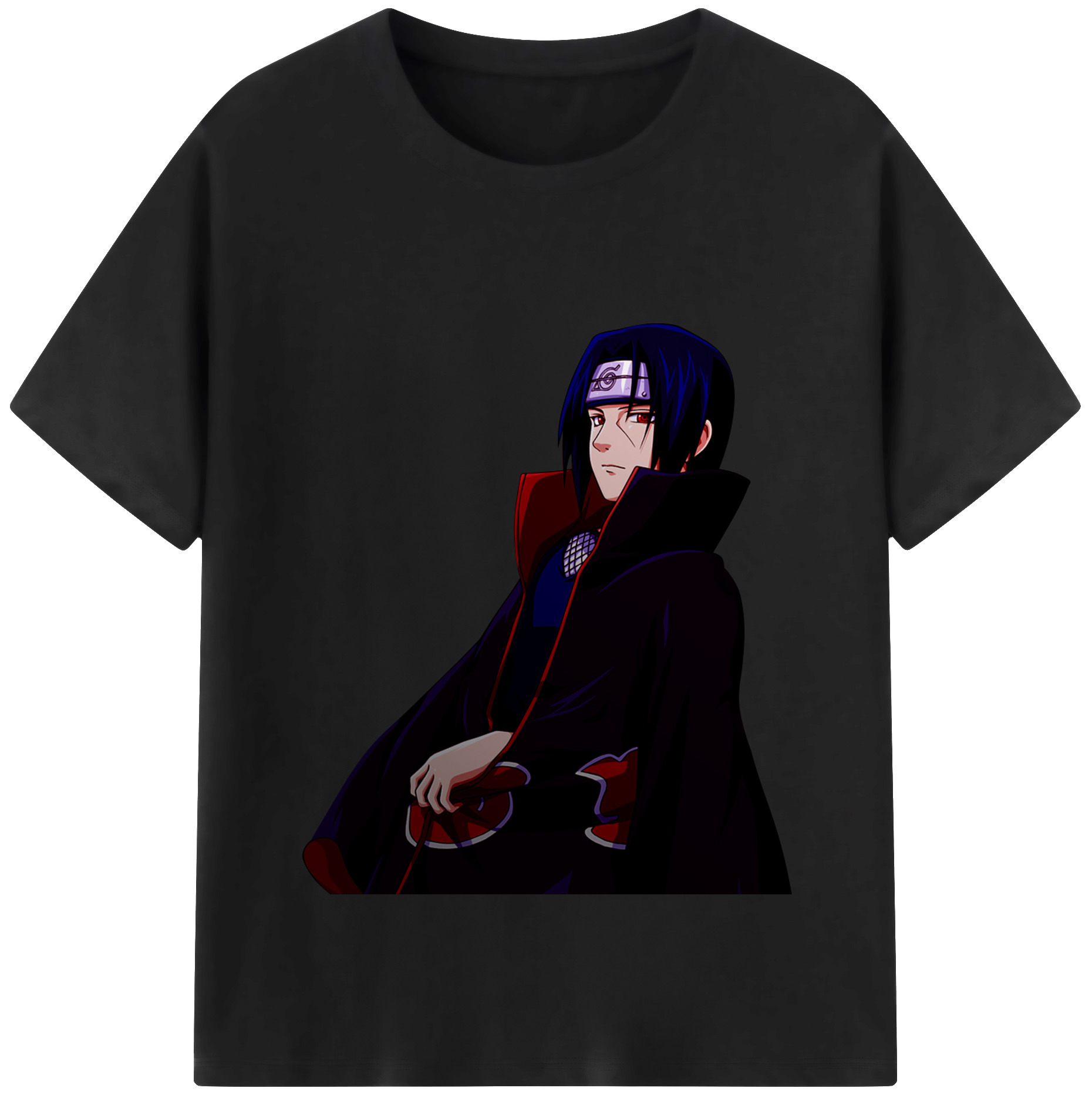 （画像用） NARUTO -ナルト- うちは イタチ Uchiha Itachi レディースカジュアルプリントTシャツ（綿100％）