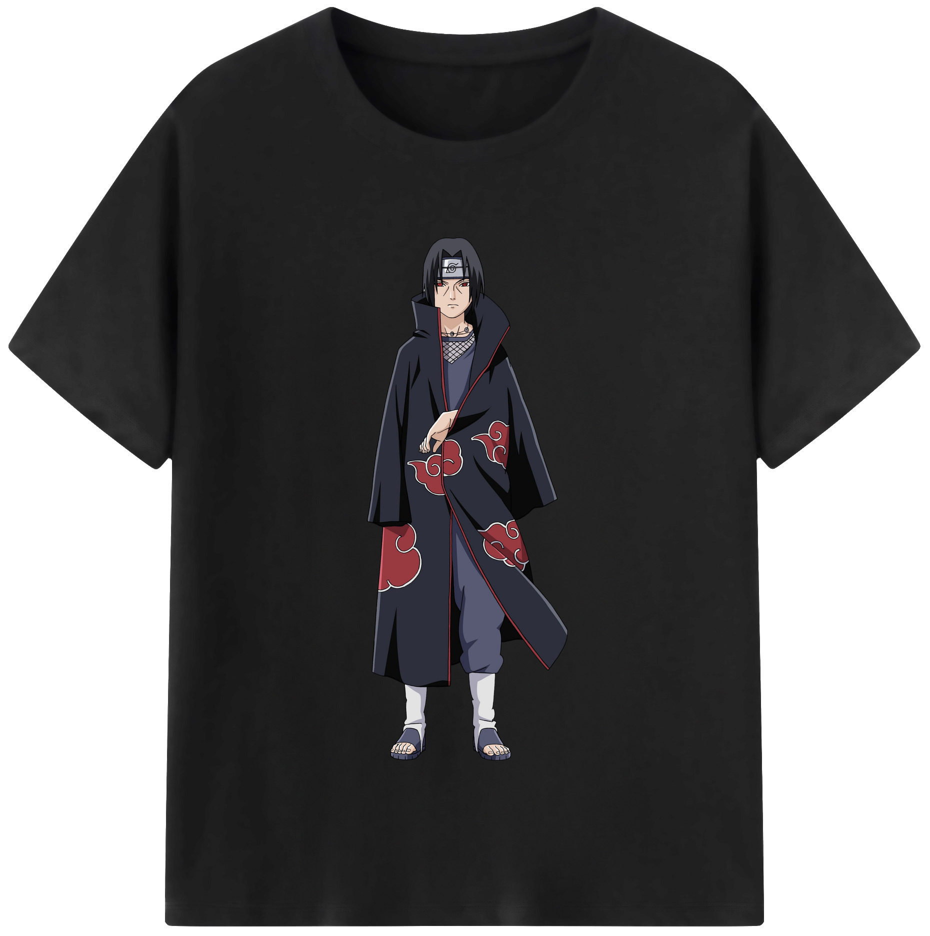 （画像用） NARUTO -ナルト- うちは イタチ Uchiha Itachi レディースカジュアルプリントTシャツ（綿100％）