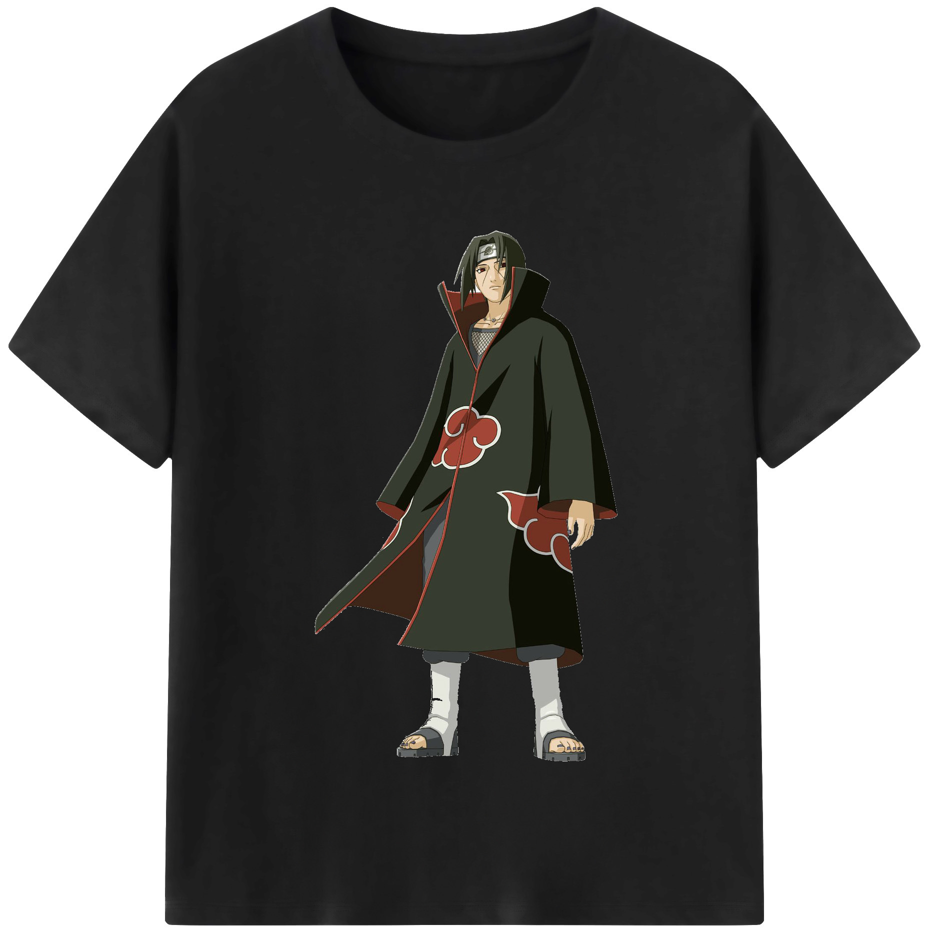 （画像用） NARUTO -ナルト- うちは イタチ Uchiha Itachi レディースカジュアルプリントTシャツ（綿100％）