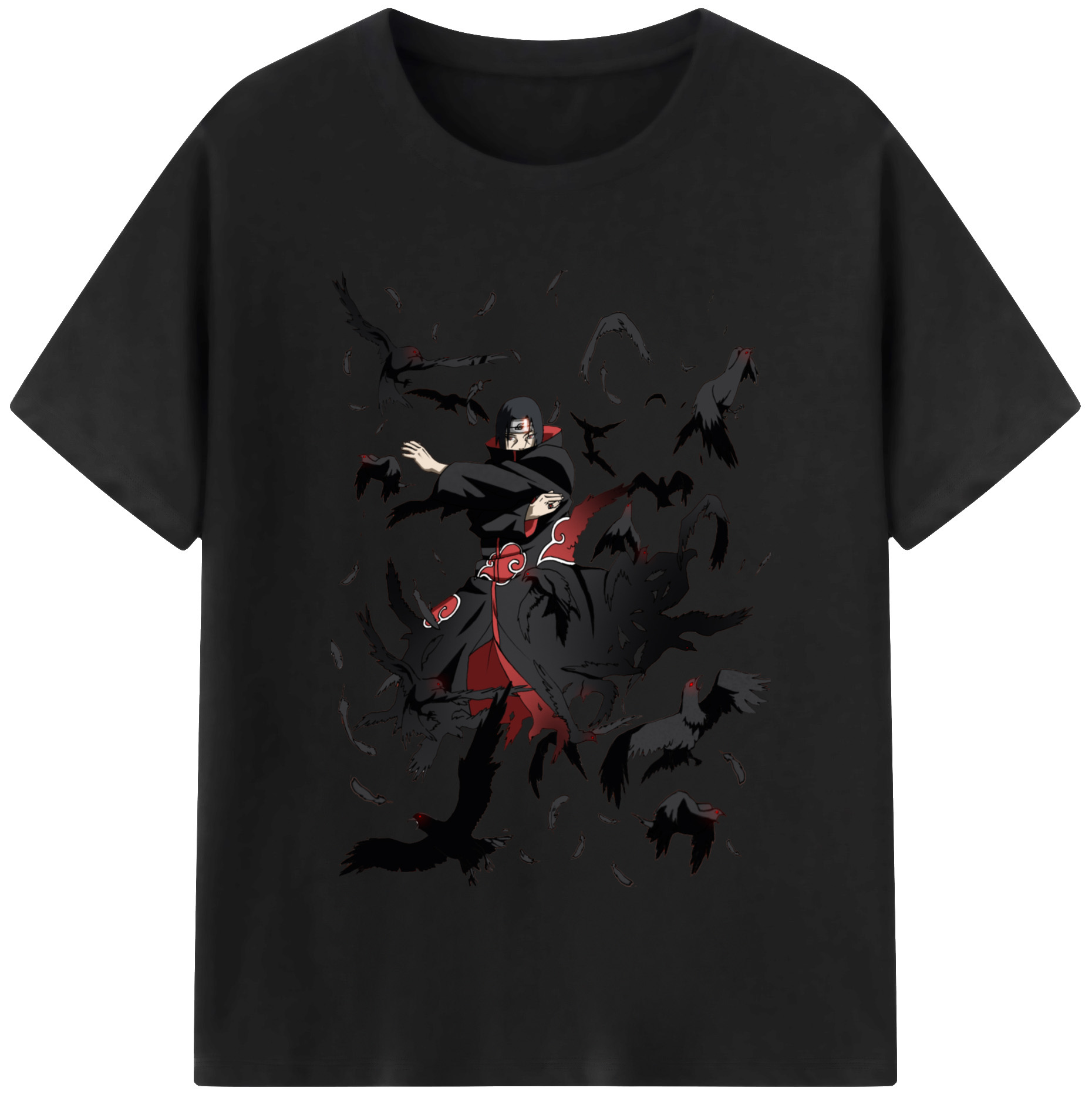 （画像用） NARUTO -ナルト- うちは イタチ Uchiha Itachi レディースカジュアルプリントTシャツ（綿100％）