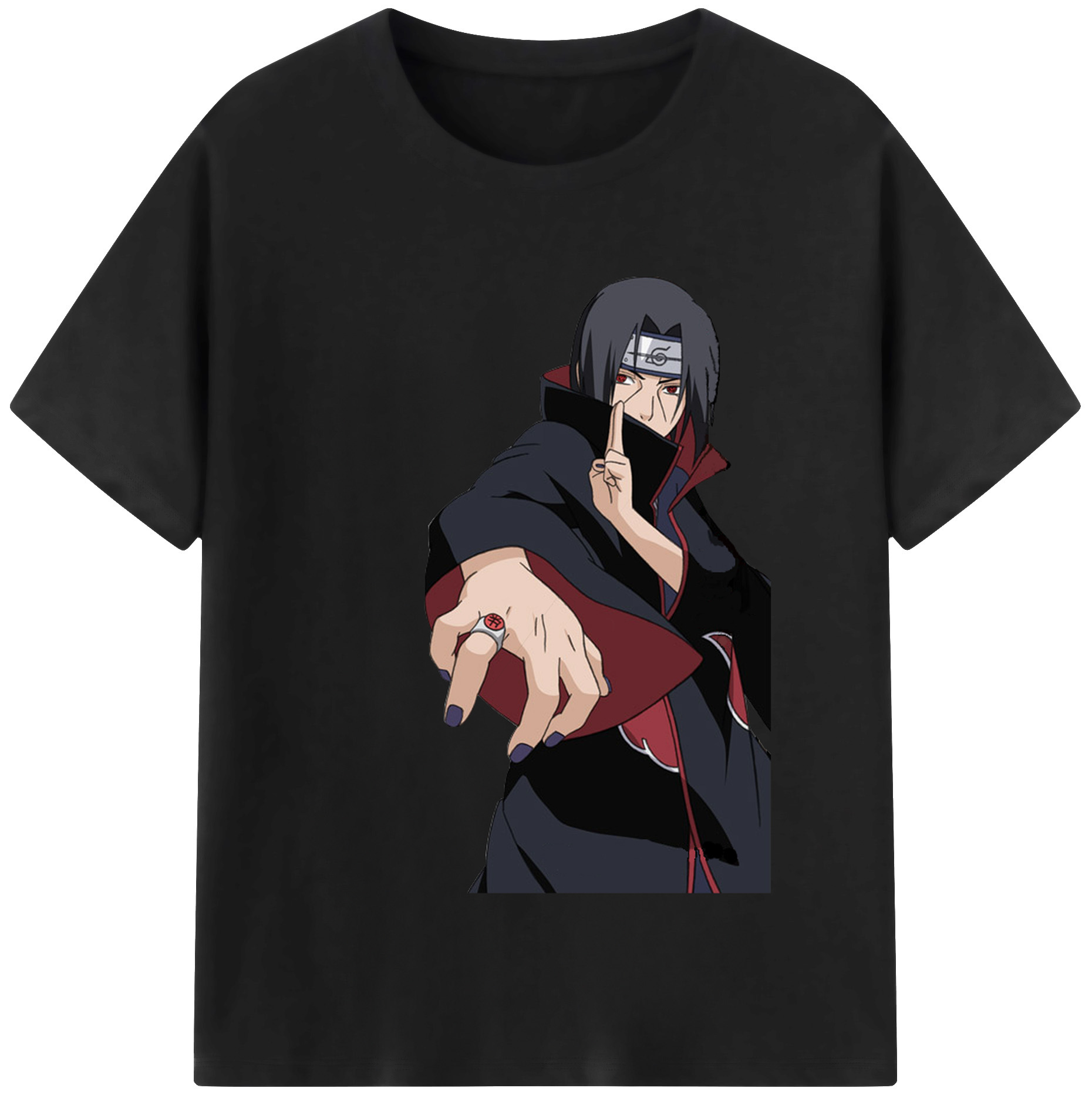 （画像用） NARUTO -ナルト- うちは イタチ Uchiha Itachi レディースカジュアルプリントTシャツ（綿100％）