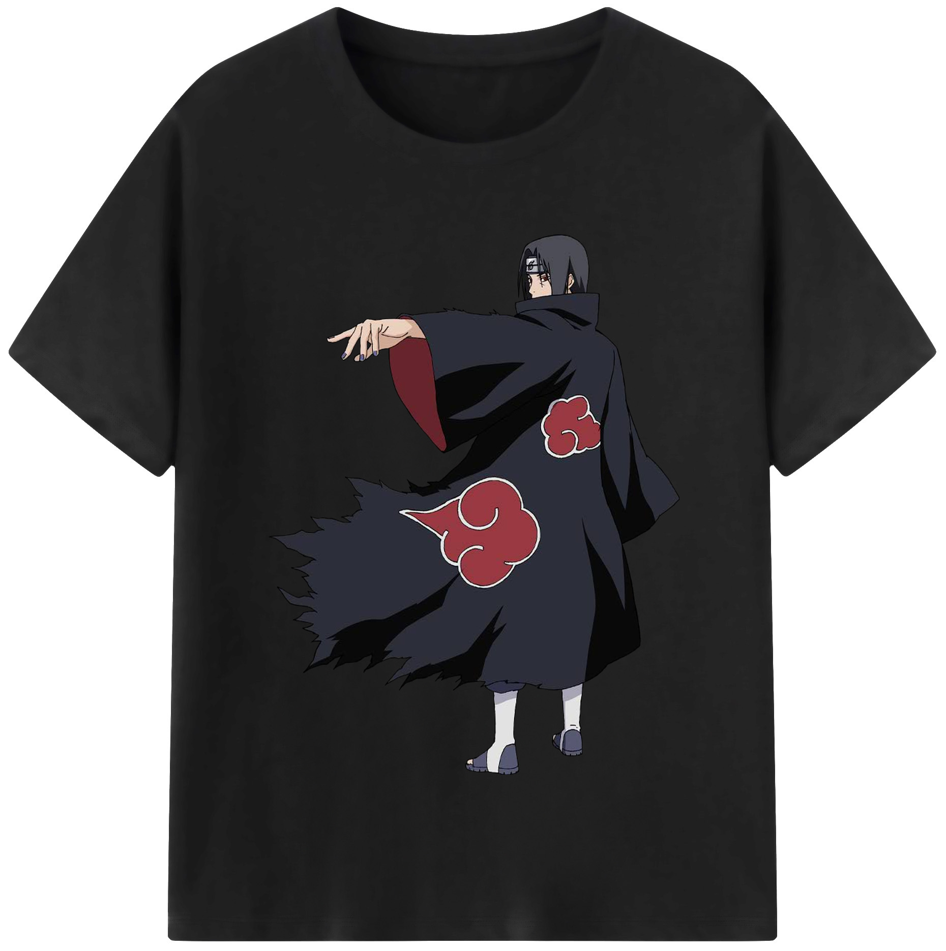 （画像用） NARUTO -ナルト- うちは イタチ Uchiha Itachi レディースカジュアルプリントTシャツ（綿100％）