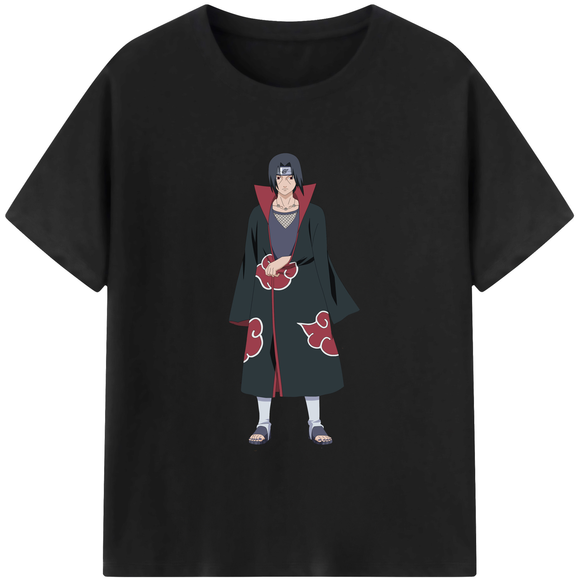 （画像用） NARUTO -ナルト- うちは イタチ Uchiha Itachi レディースカジュアルプリントTシャツ（綿100％）
