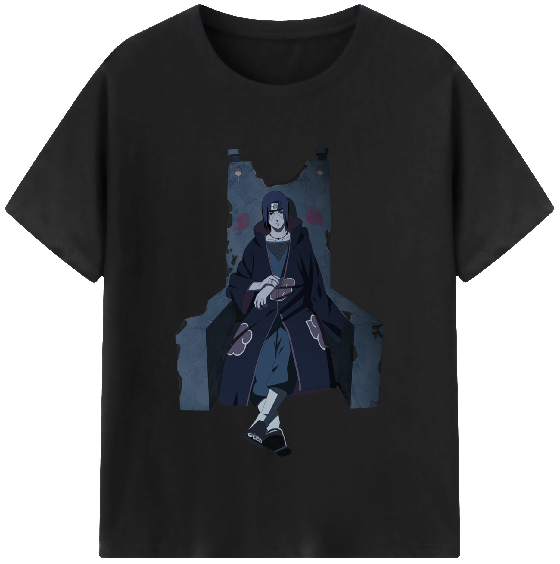 （画像用） NARUTO -ナルト- うちは イタチ Uchiha Itachi レディースカジュアルプリントTシャツ（綿100％）