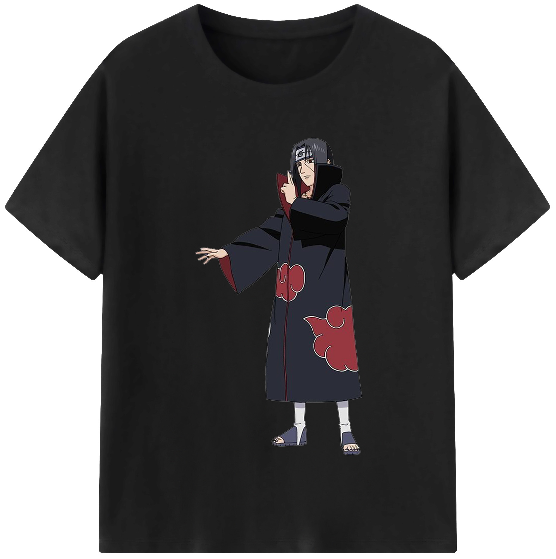 （画像用） NARUTO -ナルト- うちは イタチ Uchiha Itachi レディースカジュアルプリントTシャツ（綿100％）