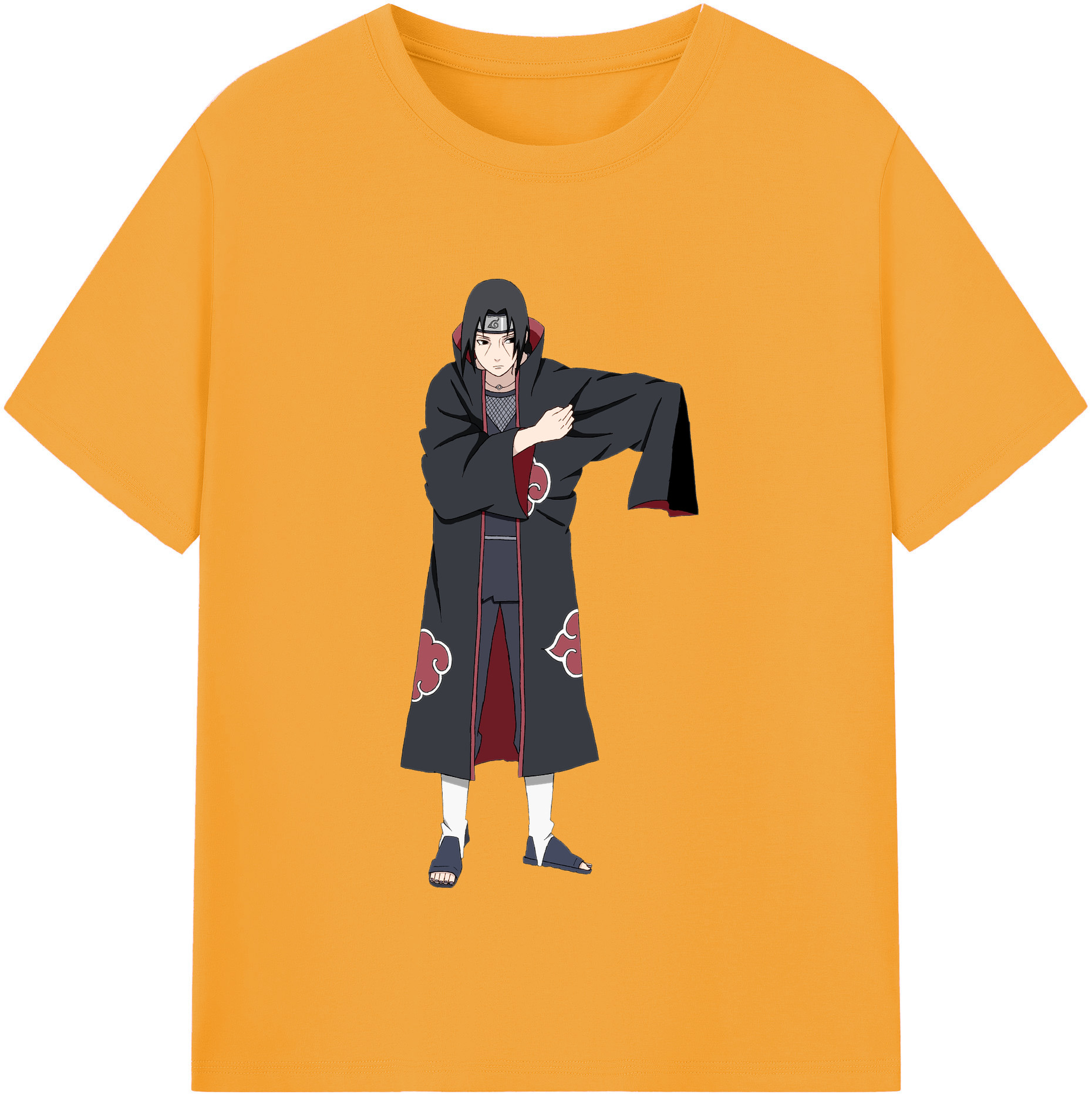 （画像用） NARUTO -ナルト- うちは イタチ Uchiha Itachi レディースカジュアルプリントTシャツ（綿100％）