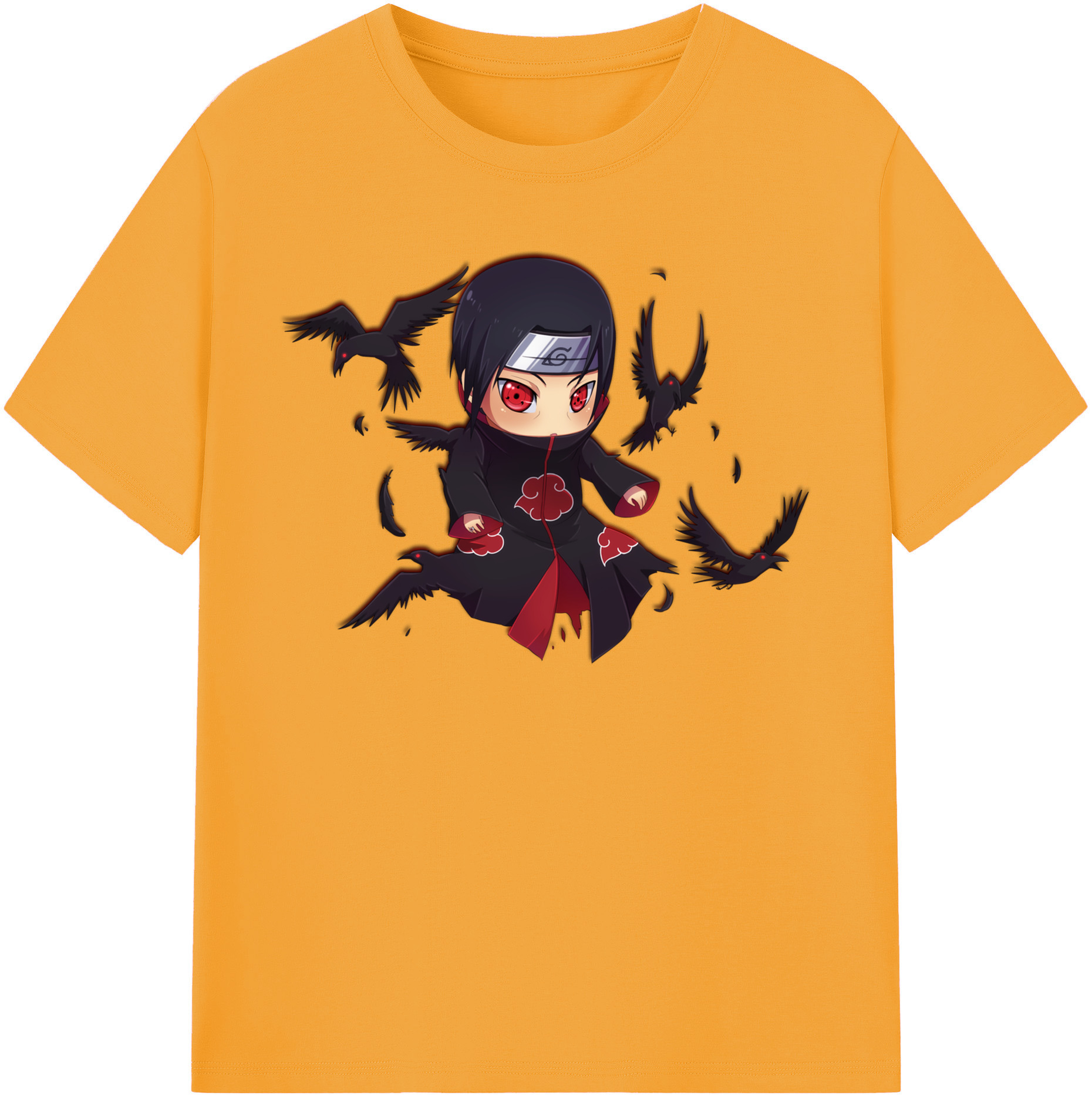 （画像用） NARUTO -ナルト- うちは イタチ Uchiha Itachi レディースカジュアルプリントTシャツ（綿100％）