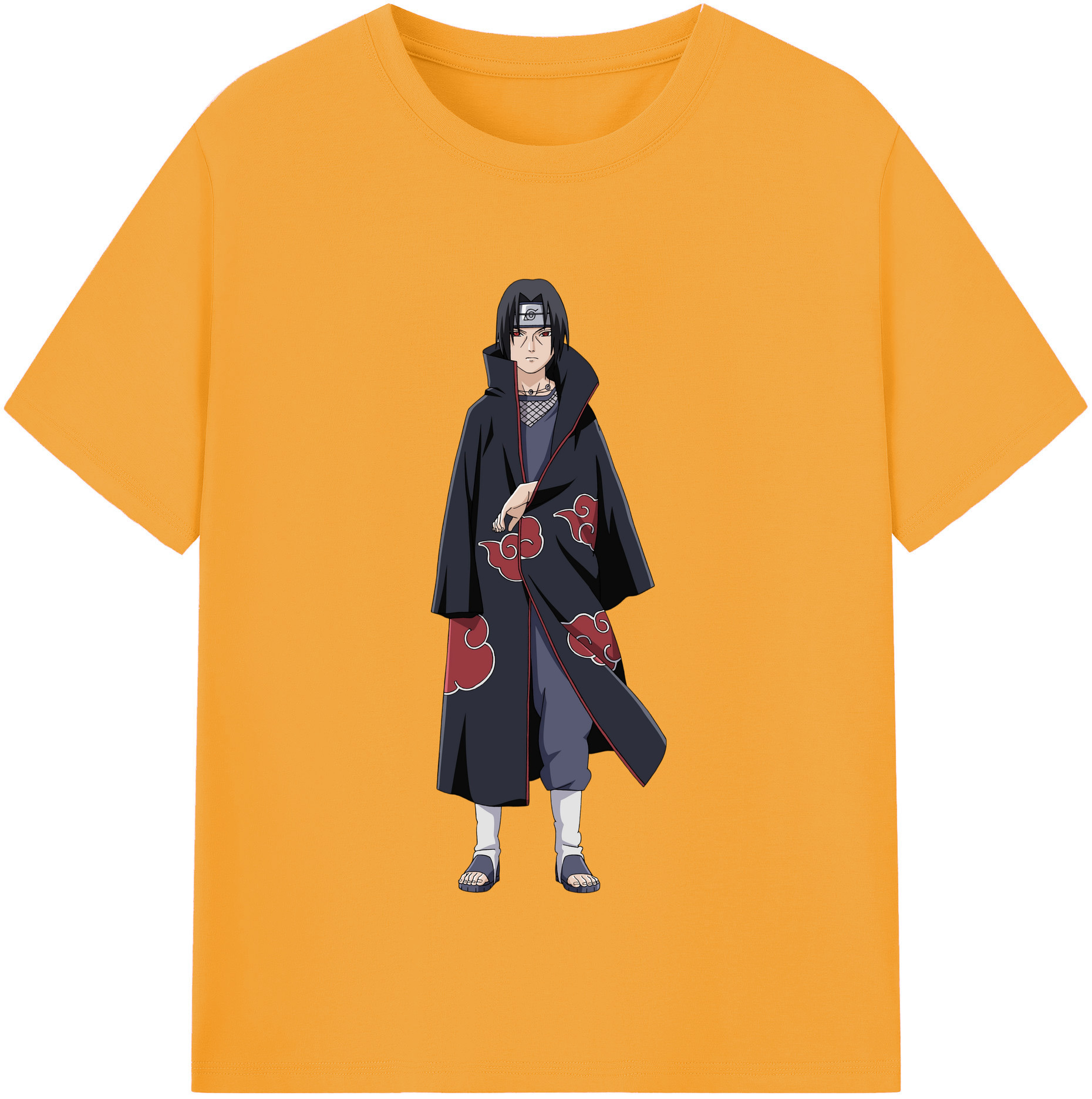 （画像用） NARUTO -ナルト- うちは イタチ Uchiha Itachi レディースカジュアルプリントTシャツ（綿100％）