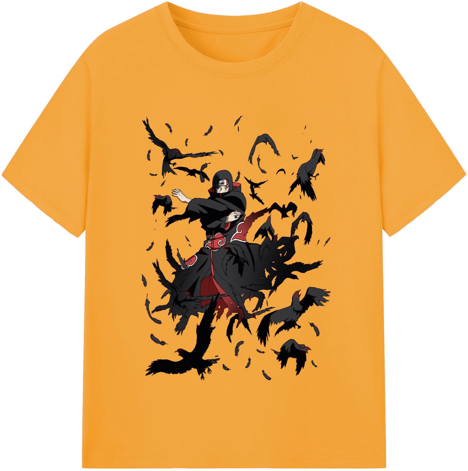（画像用） NARUTO -ナルト- うちは イタチ Uchiha Itachi レディースカジュアルプリントTシャツ（綿100％）