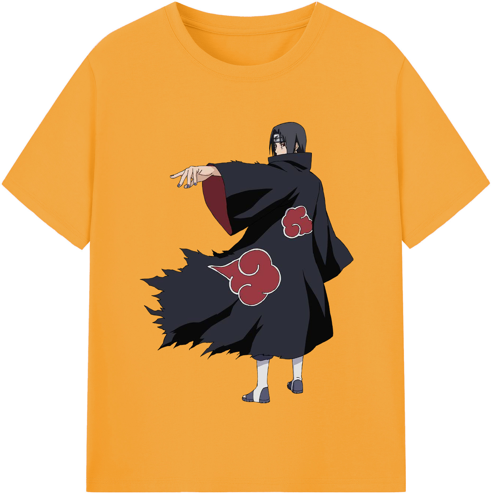 （画像用） NARUTO -ナルト- うちは イタチ Uchiha Itachi レディースカジュアルプリントTシャツ（綿100％）