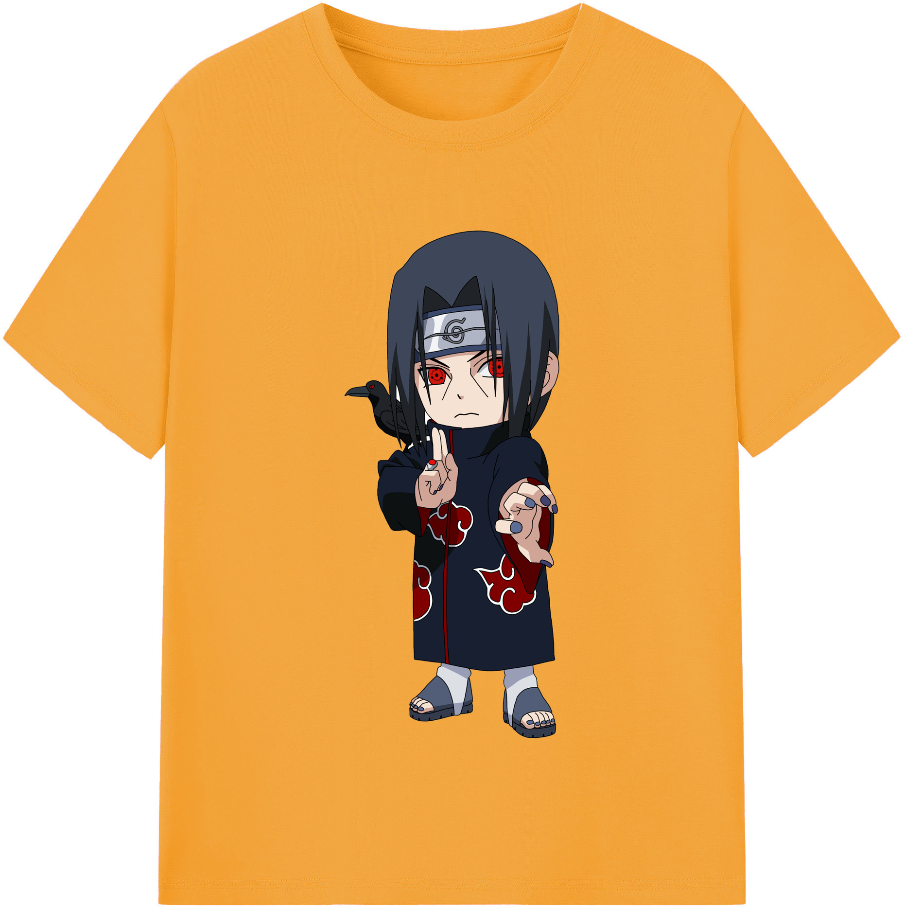 （画像用） NARUTO -ナルト- うちは イタチ Uchiha Itachi レディースカジュアルプリントTシャツ（綿100％）