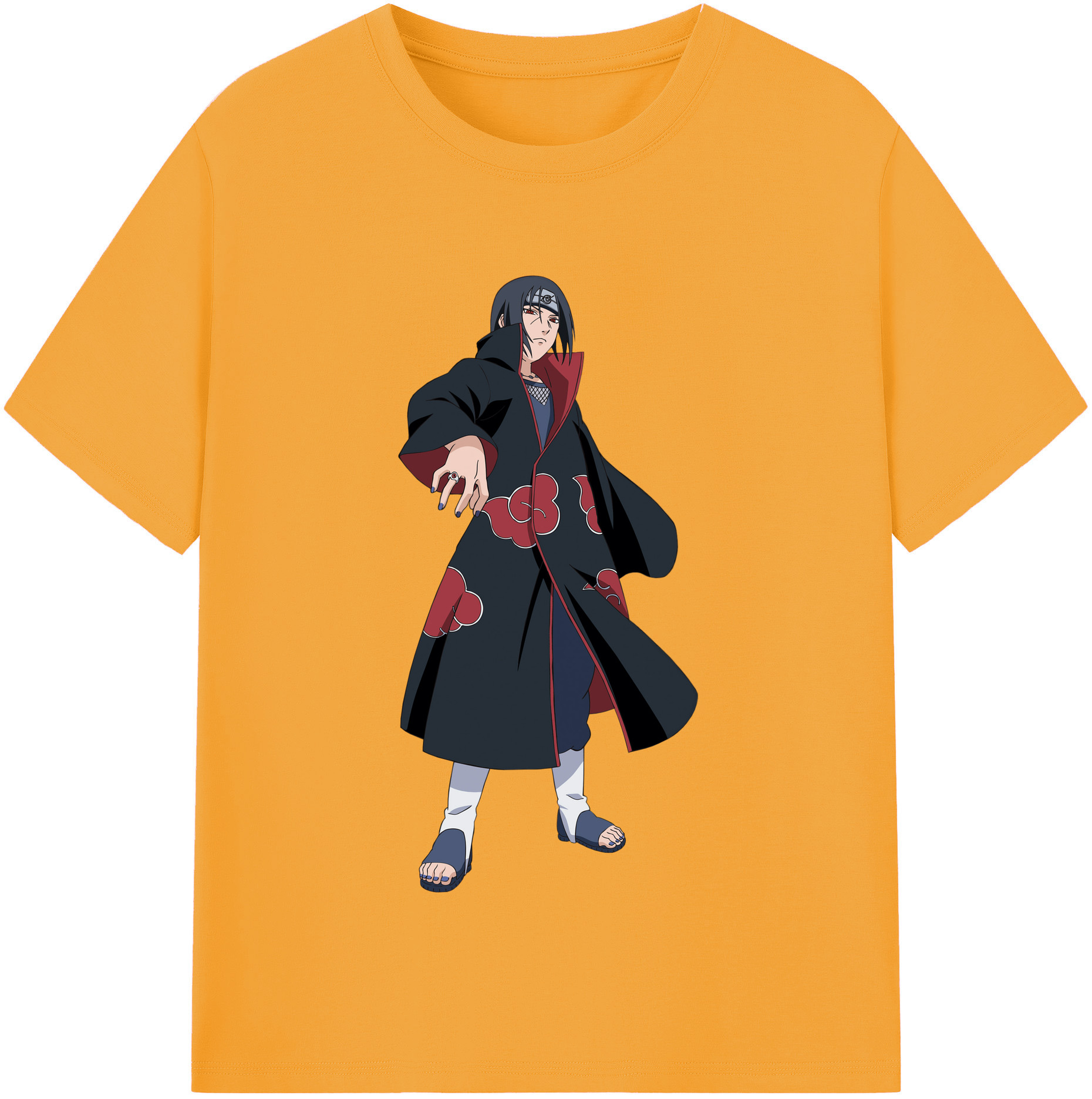 （画像用） NARUTO -ナルト- うちは イタチ Uchiha Itachi レディースカジュアルプリントTシャツ（綿100％）
